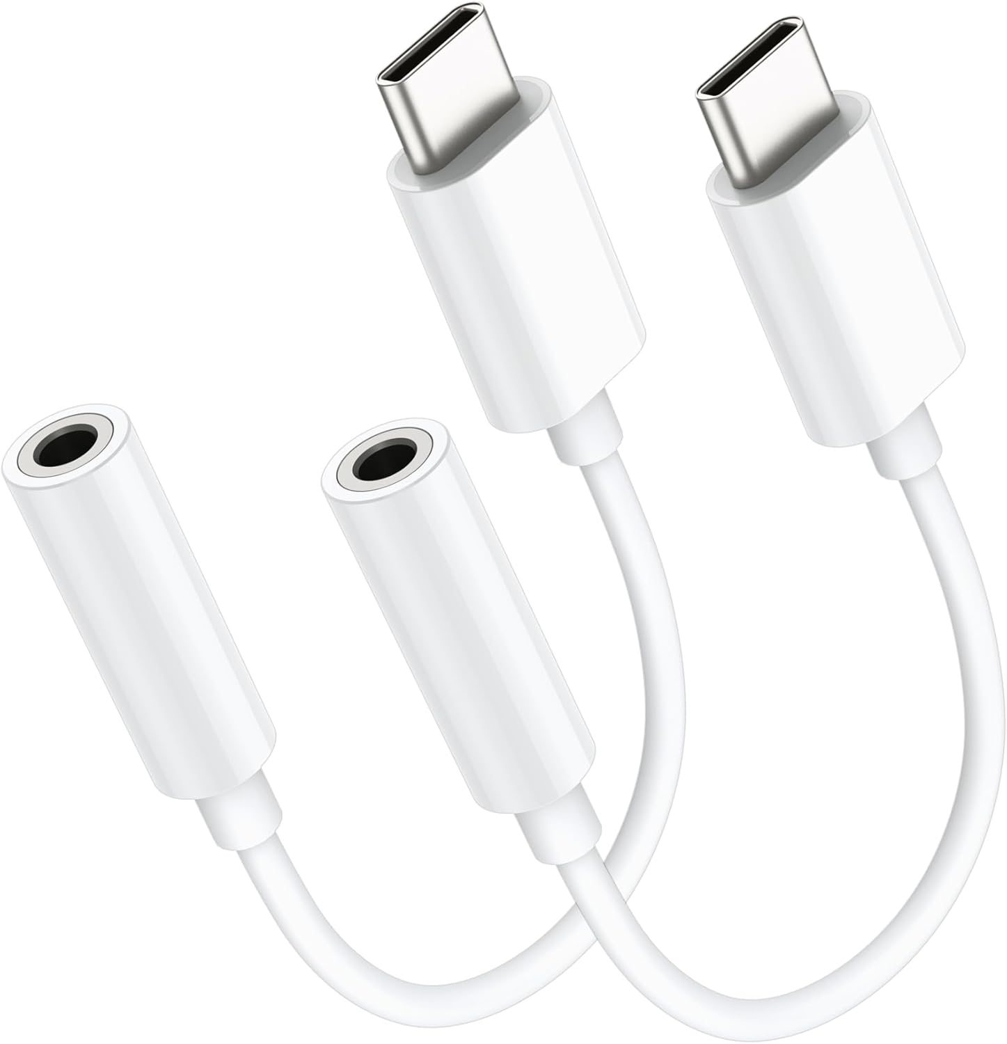 USB C to 3.5mm Audio Headphone Adapter, Type C to Headphone Jack Adapter, Aux Au...