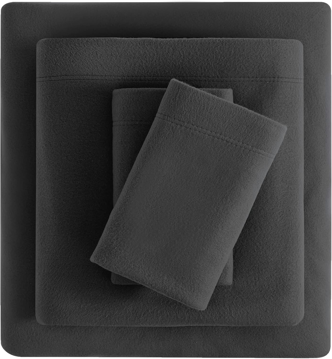 Viviland Plush Micro Fleece Twin Bed Sheet Set - Soft Polar Fleece Velvet Sheets...