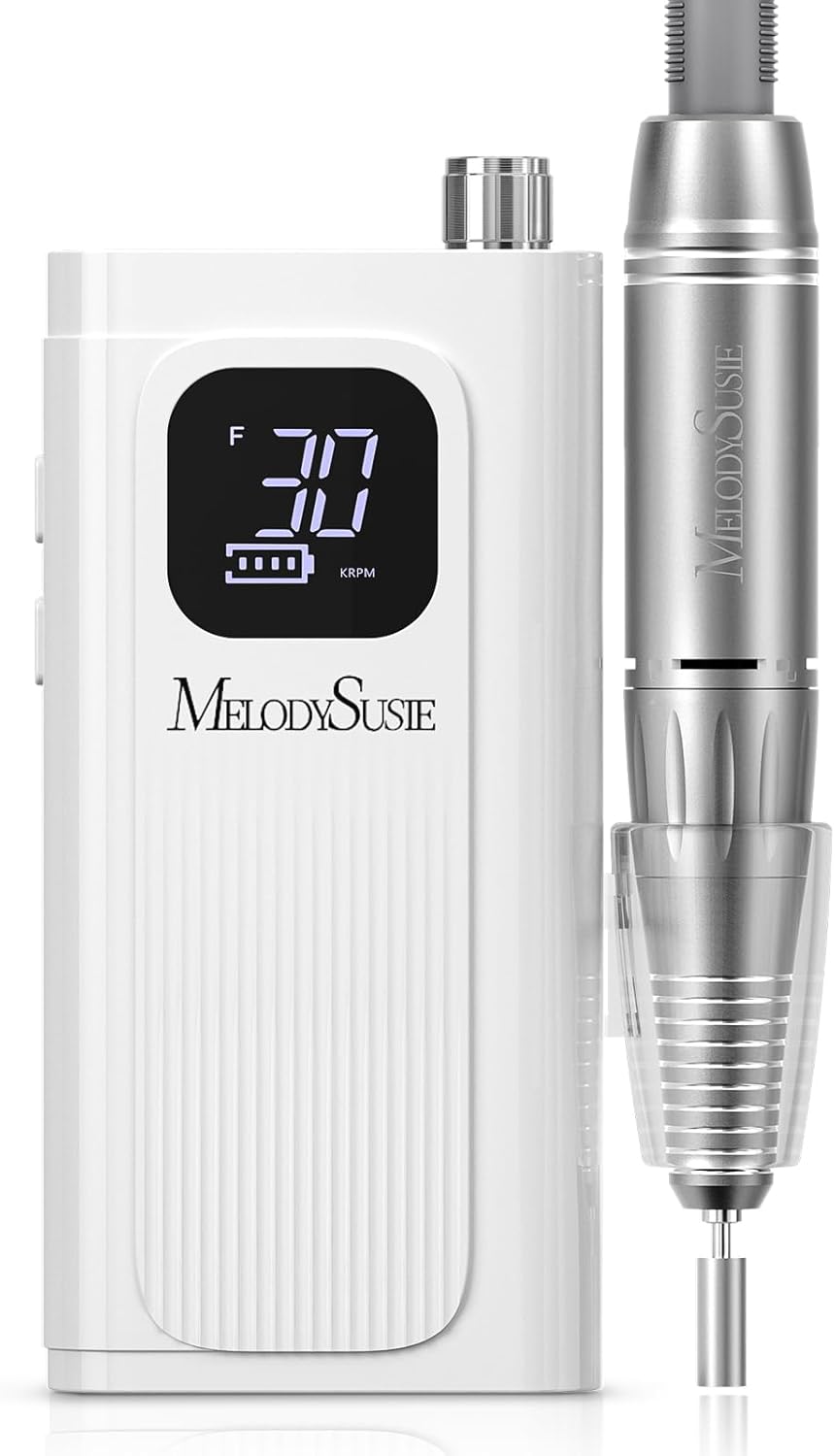 MelodySusie Cordless Electric Nail Files, SC300F Professional Rechargeable Nail...