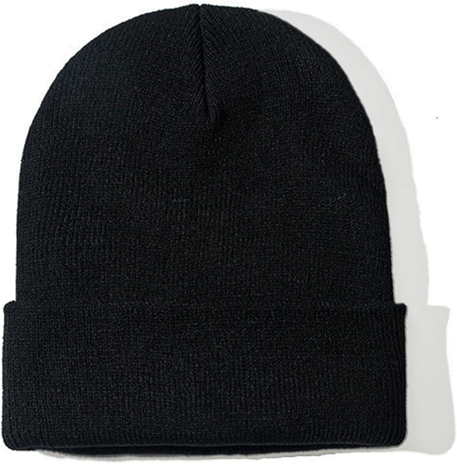 NPJY Unisex Beanie for Men and Women Knit Hat Winter Beanies Black 1