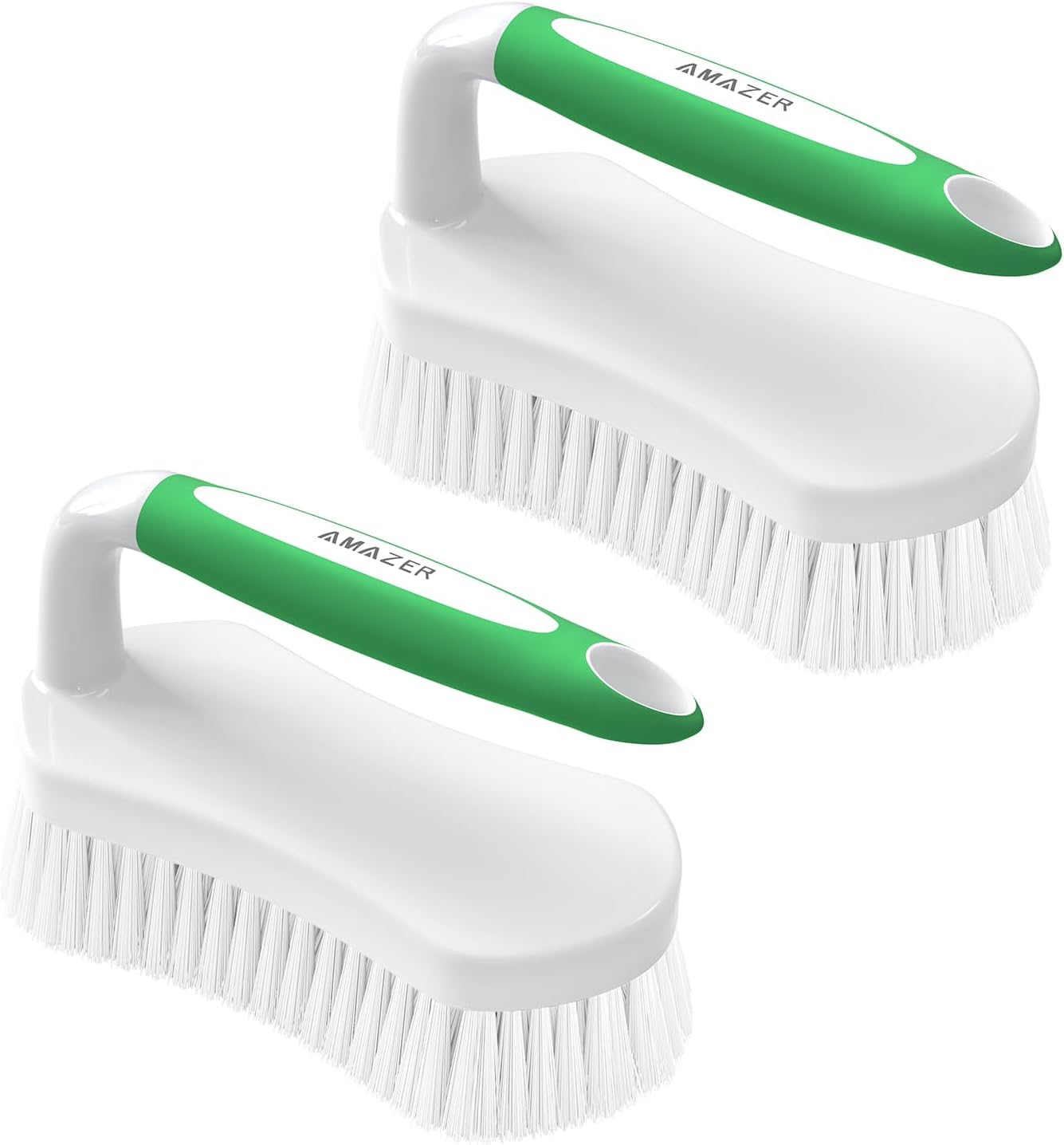 Amazer Scrub Brush for Cleaning Comfort Grip Shower Scrubber Stiff Bristles with...