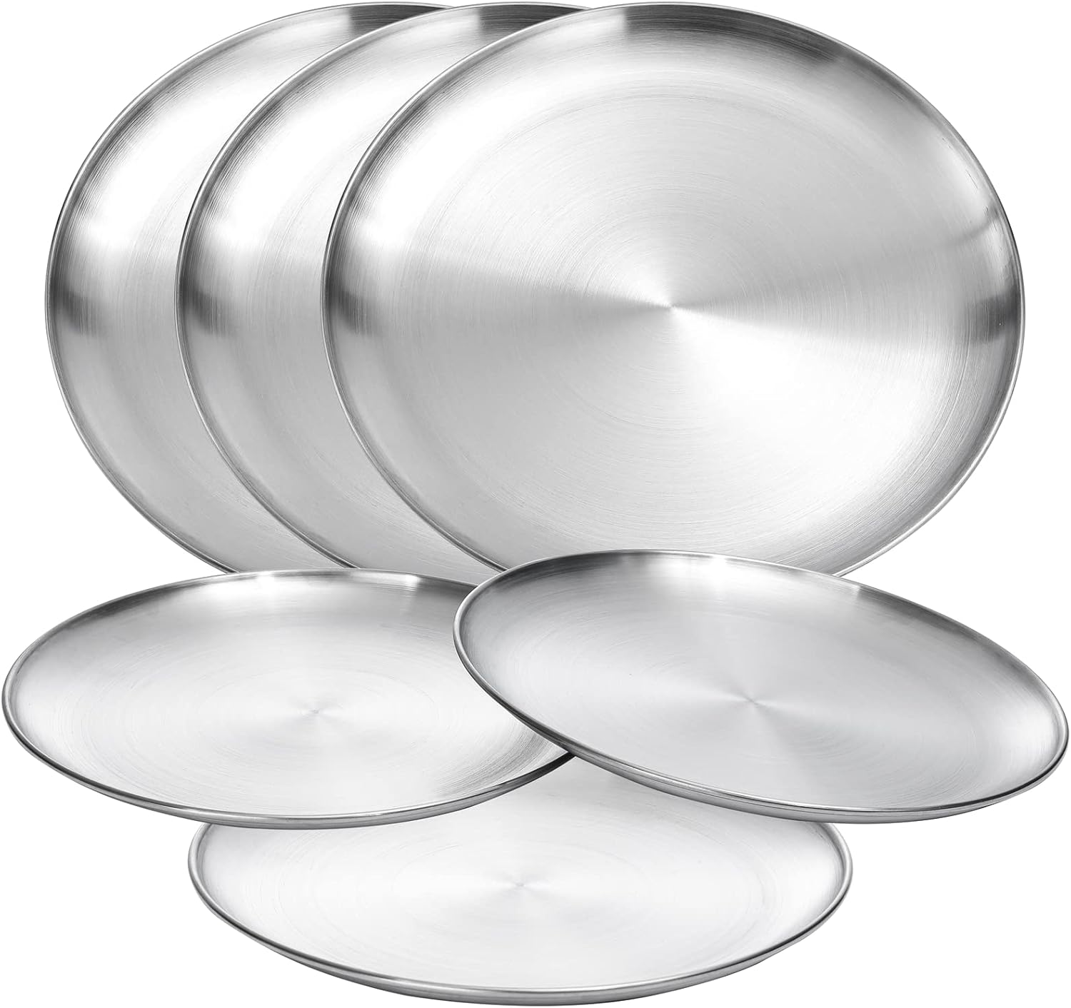 18/8 Stainless Steel Dinner Plate for Main Dishes, Grilled Meat, Dessert, Salad,...