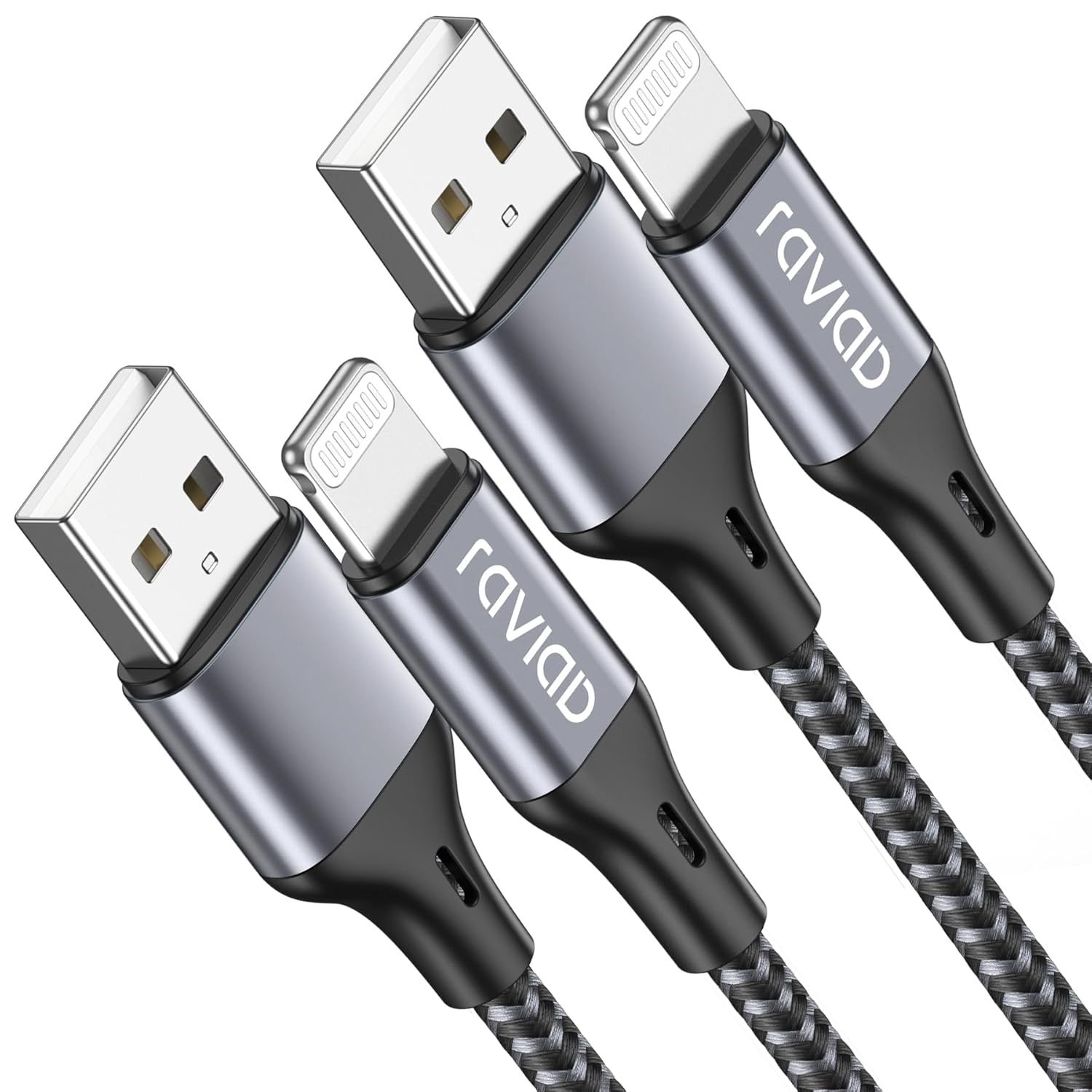 RAVIAD iPhone Charger Cable 3M 2Pack, Long iPhone Charger [MFi Certified] Lightn...