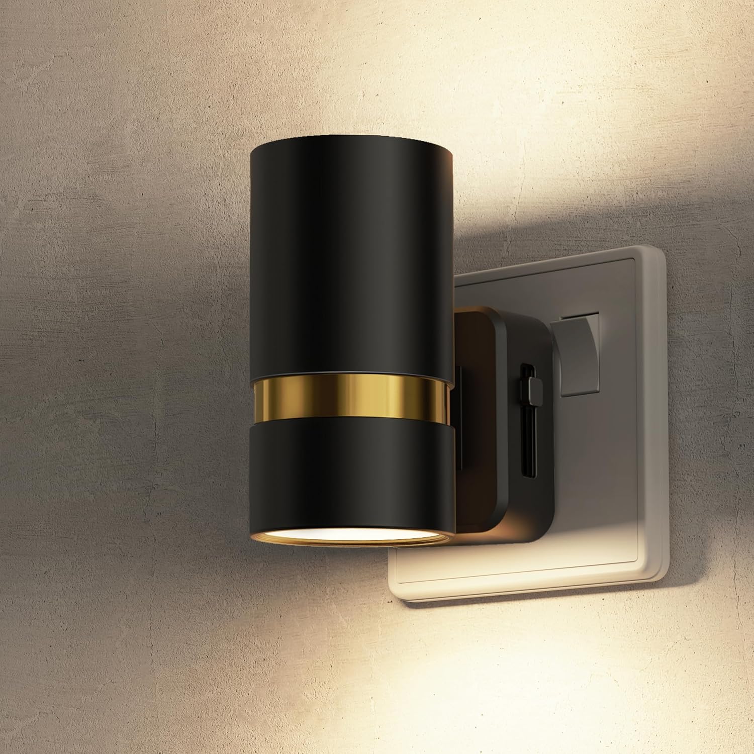 LOHAS-LED Night Light Plug in Wall, 1 Pack, Dimmable Nightlight, Dusk to Dawn Se...