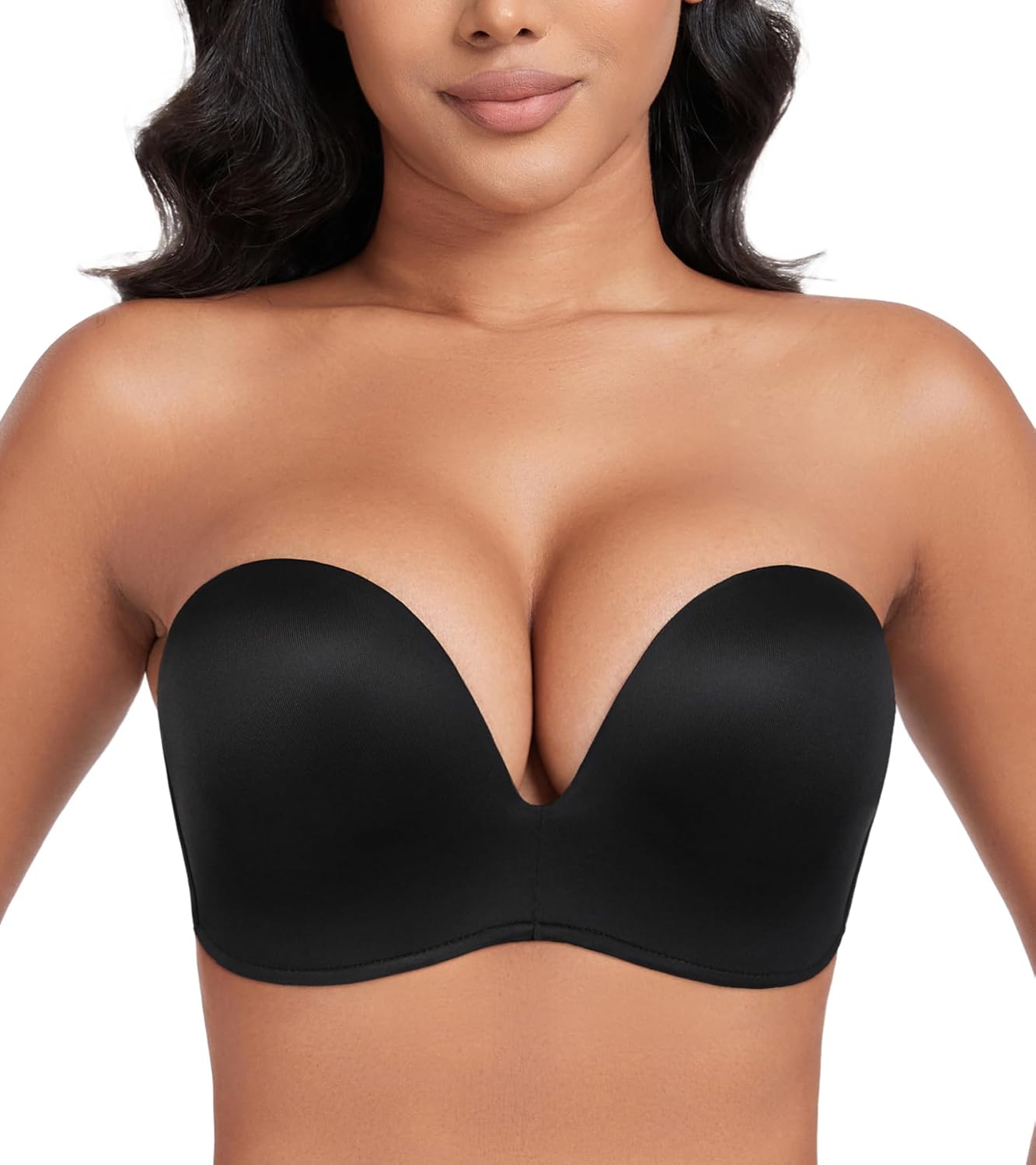 DotVol Push up Lift Women's Bra Seamless Wireless Anti-Slip Strapless brallate w...