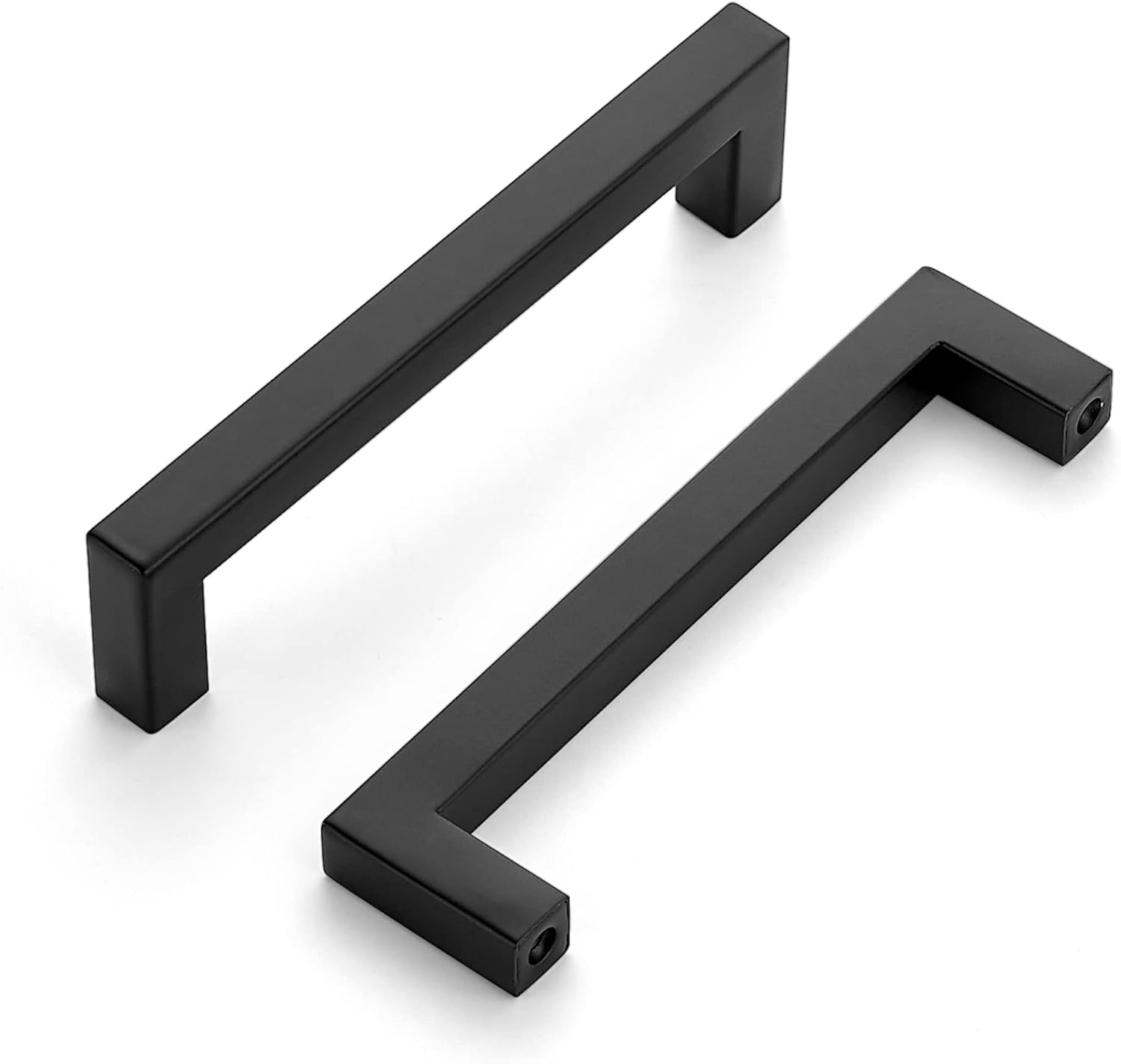 Ravinte 50 Pack Cabinet Handles Square Cabinets Cupboard Hanldes Matte Black Dra...