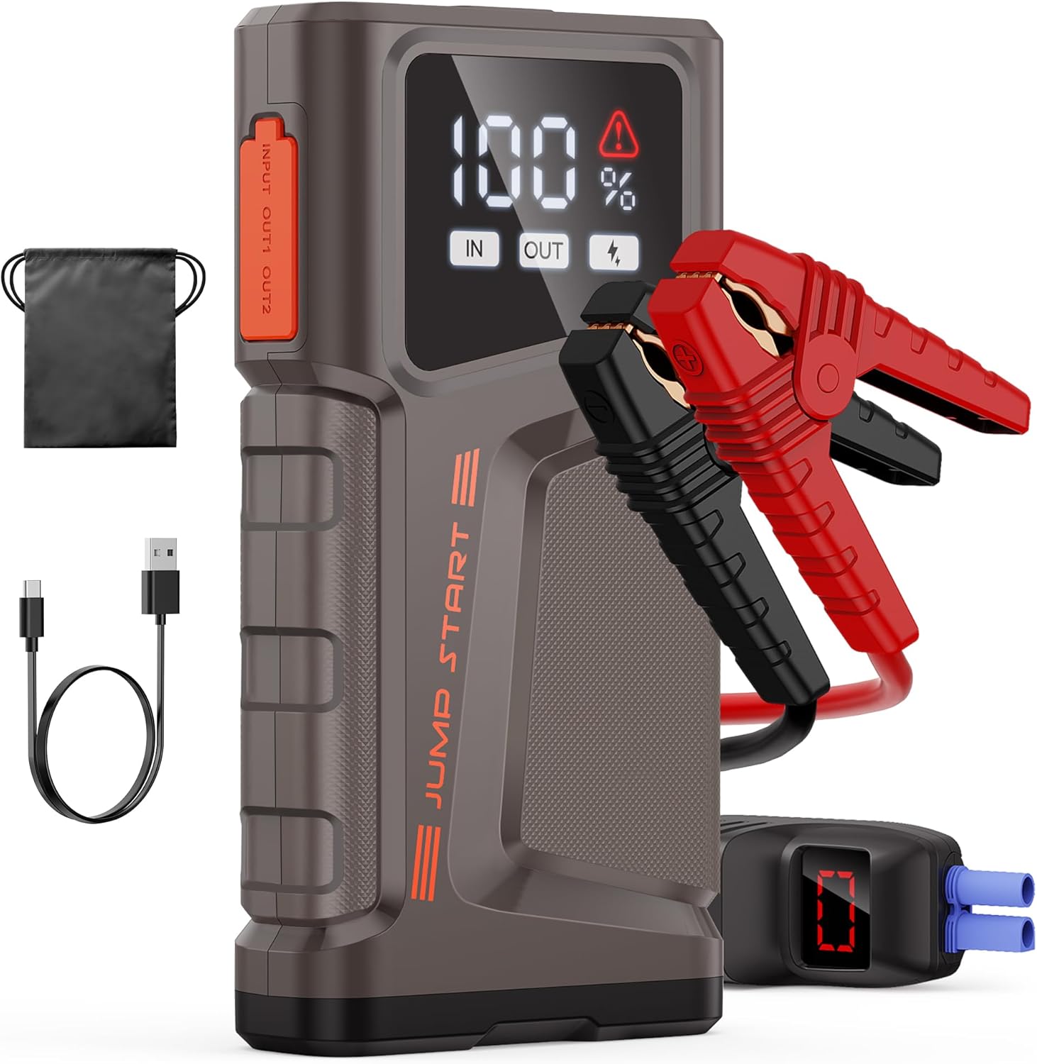 Car Battery Jump Starter, NUSICAN 2000A Portable Car Jump Starter Battery Pack (...