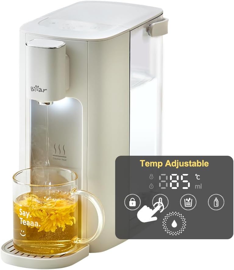 Bear 3L Hot Water Dispenser,6 Temperature Presets,2050W Fast Boil,5 water volume...