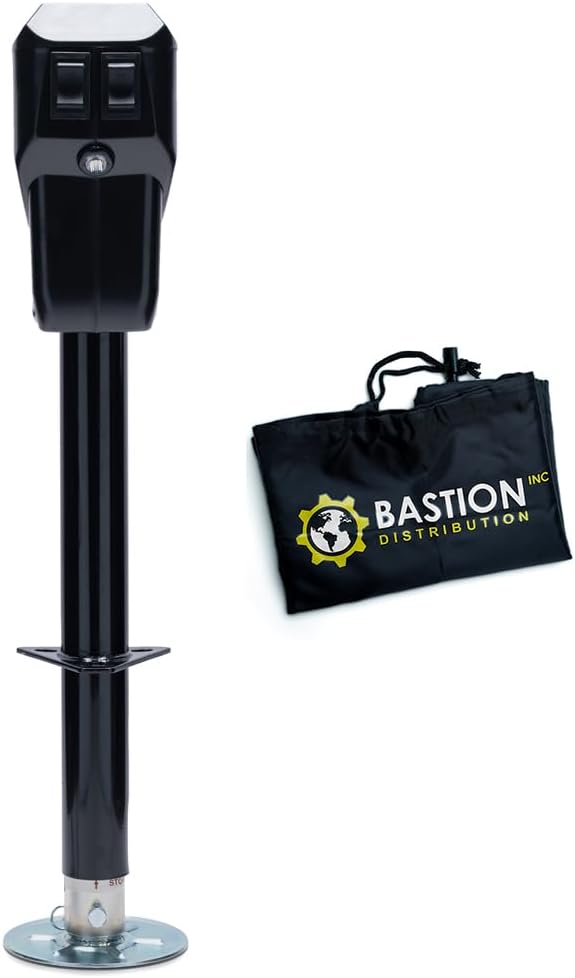 Bastion Distribution Premier Electric Power Tongue Jack & Cover | A-Frame | 3500...