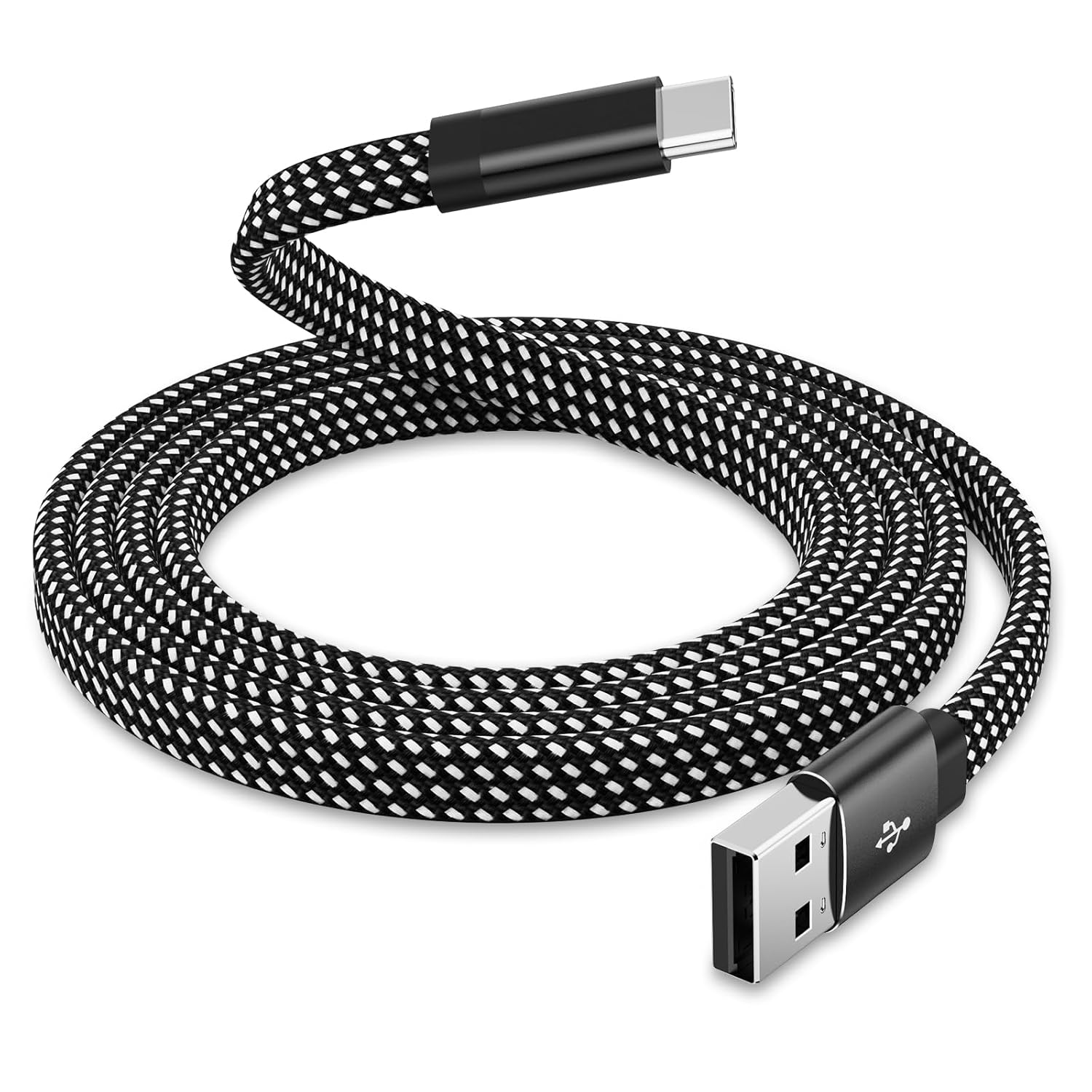 Magtame USB C Cable, Magnetic USB A to USB C Cable 3.3ft, Flat Coiled USB C Char...