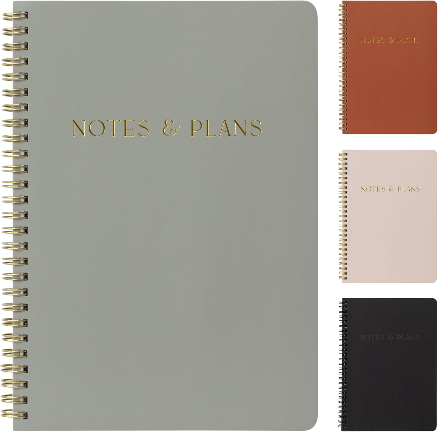 Beautiful Daily Planner And Notebook With Hourly Schedule - Aesthetic Spiral To...