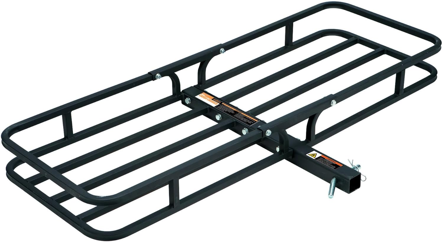 Rockland Heavy Duty Steel Cargo Carrier, 500 LBS, 53.5" x 19.5" x 4", Hitch Moun...