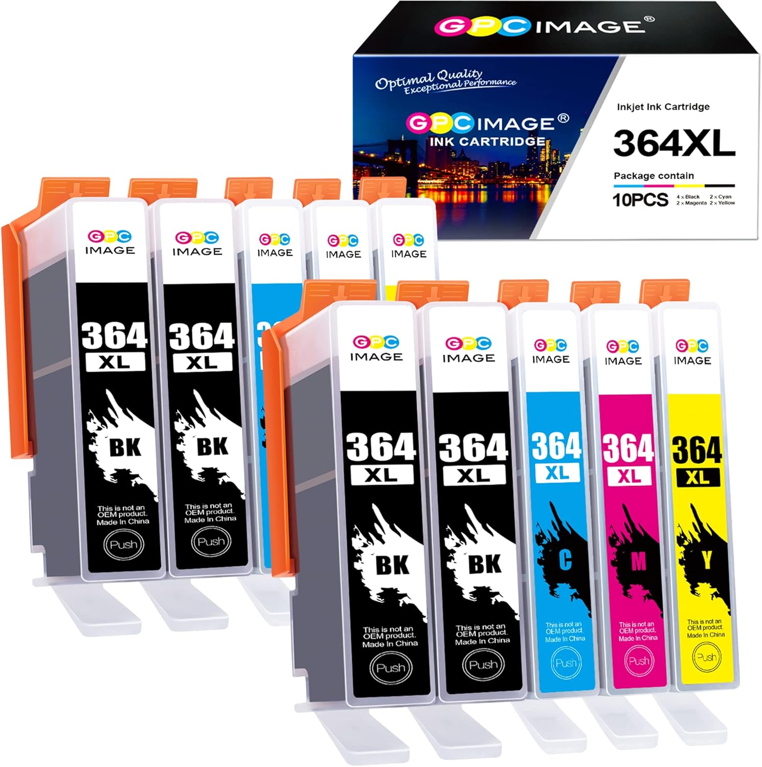 GPC Image Multipack Ink Cartridges Replacement for HP 364XL 364 Compatible with...