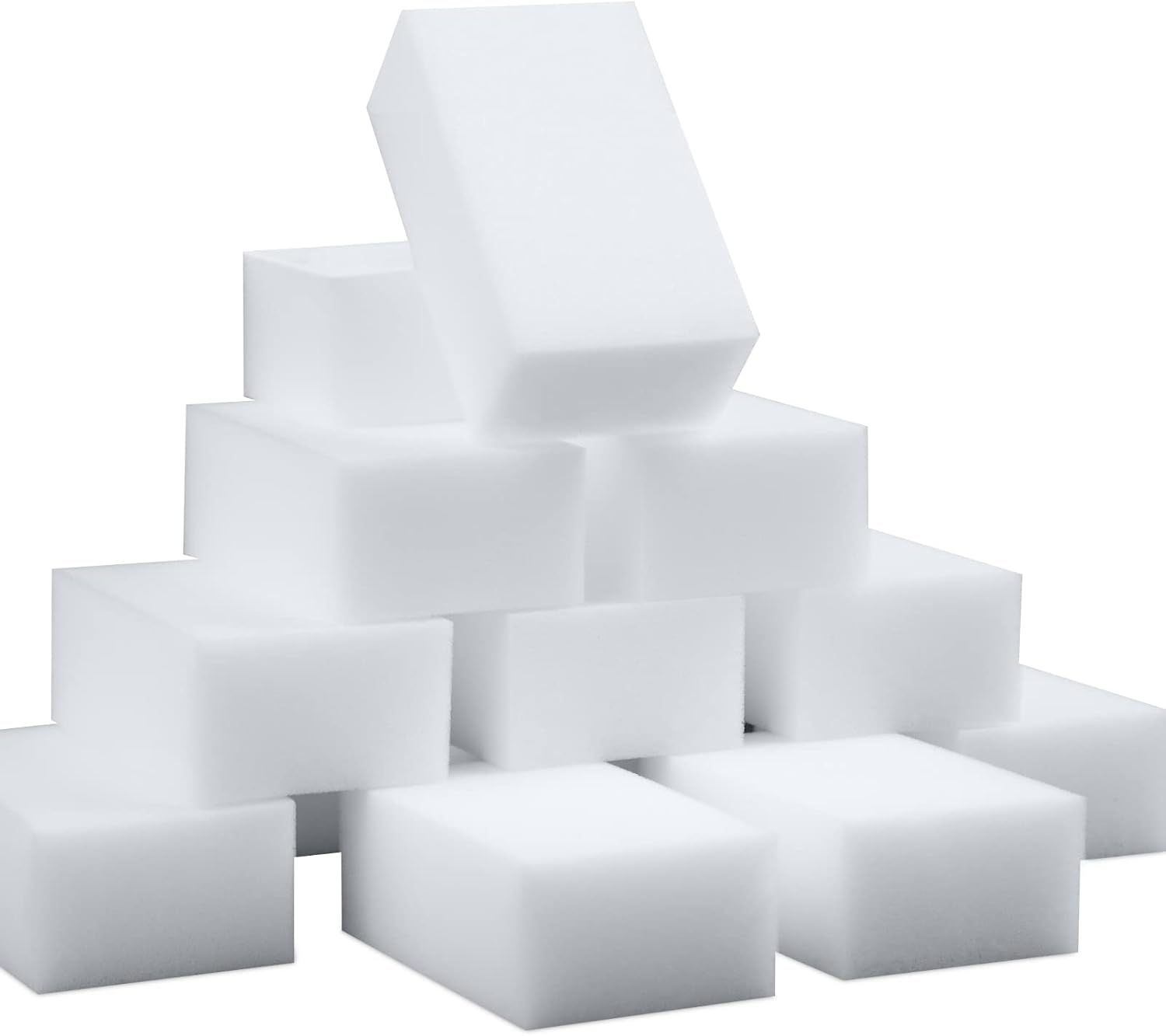 100 Pack Magic Sponge Eraser Extra Thick and Long Lasting Melamine Cleaning Spon...