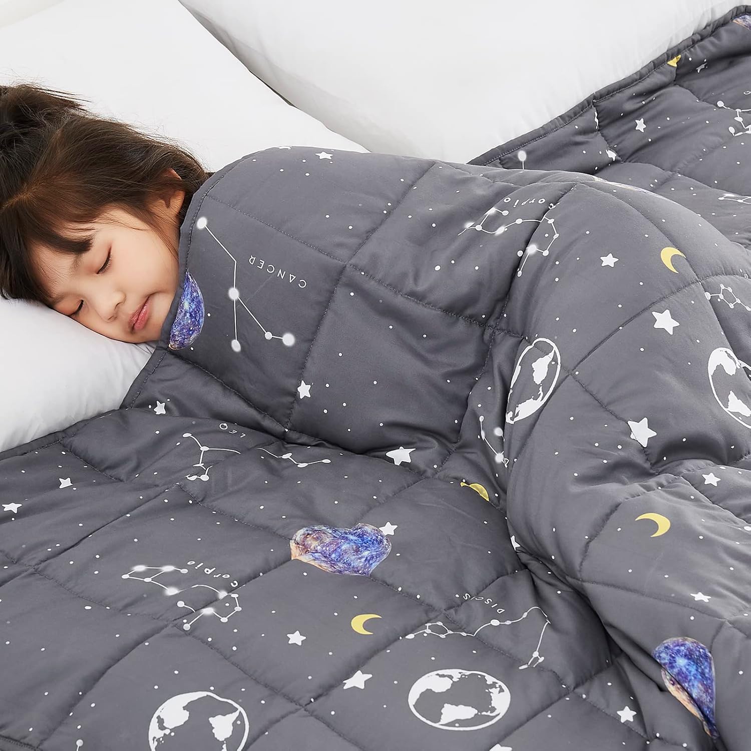 Topcee Weighted Blanket (5lbs 36'x48') Heavy, Breathable Cooling Blanket Perfect...