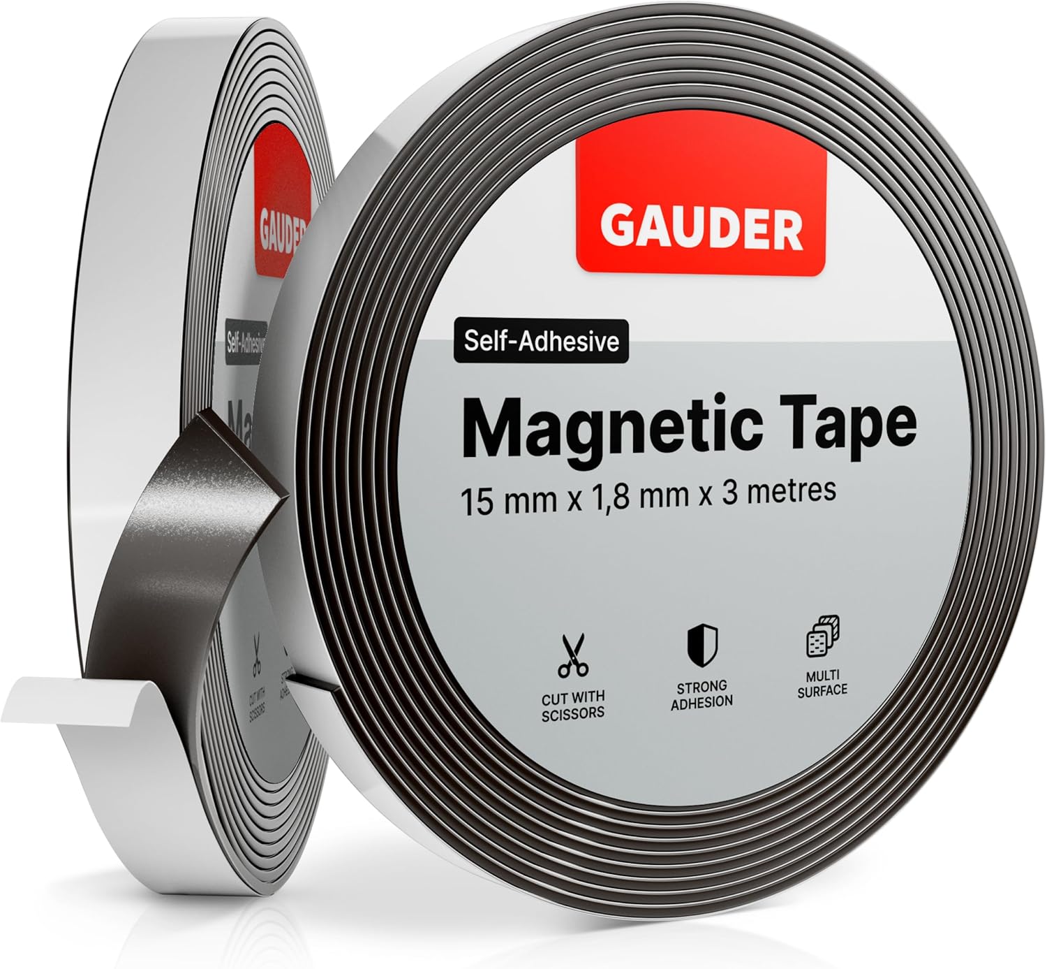 GAUDER Magnetic Tape Self Adhesive | Magnet Strips with Adhesive Backing | Stick...