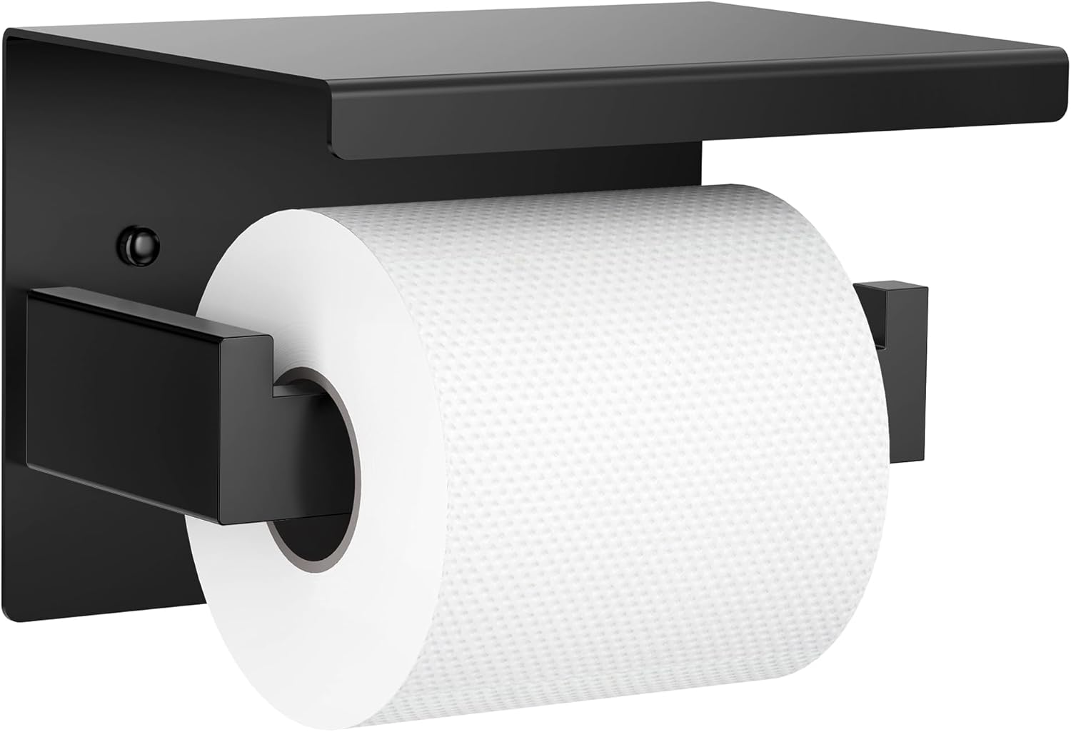 Toilet Paper Holder with Shelf, Premium SUS304 Stainless Steel Rustproof Adhesiv...
