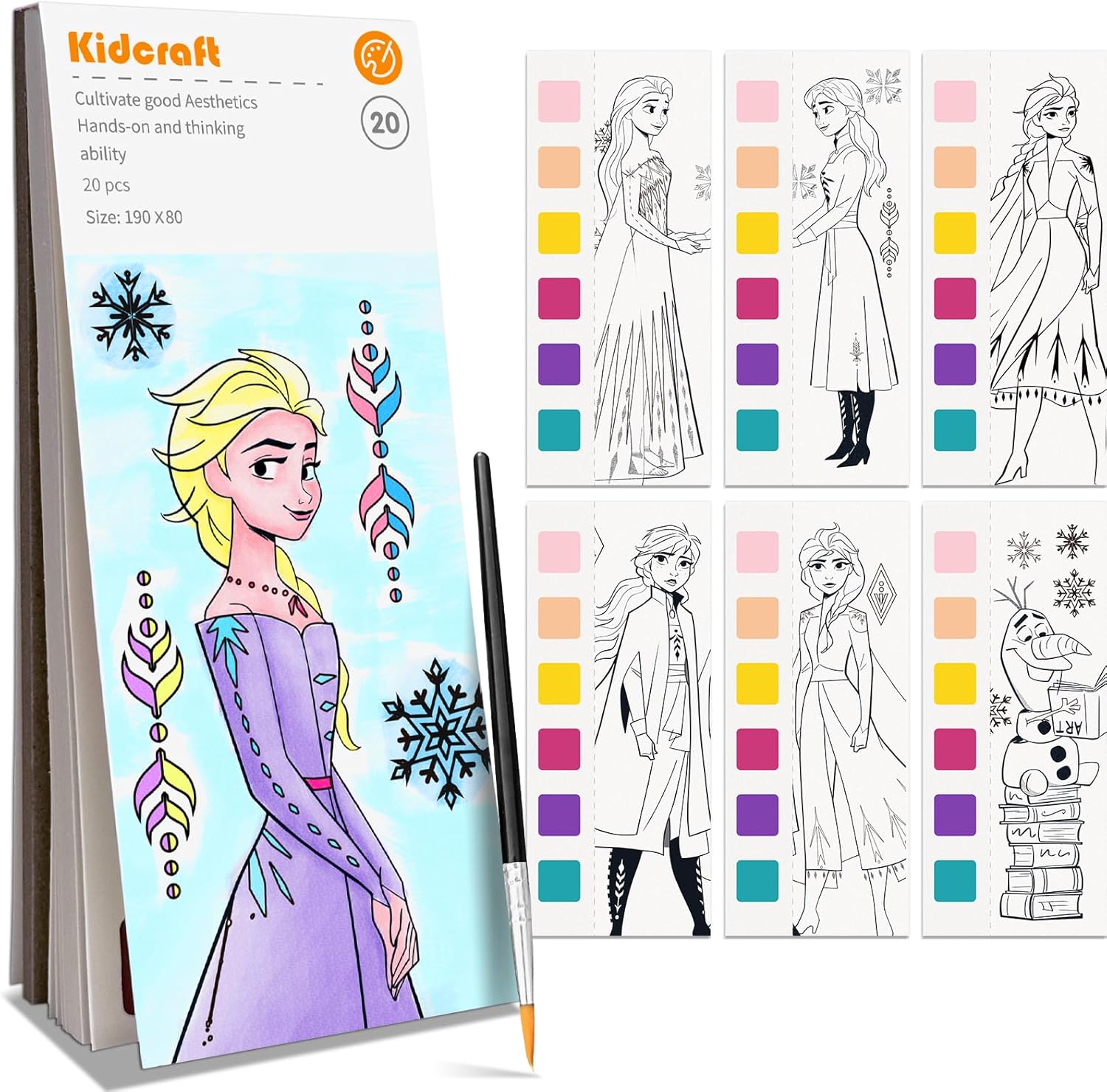 Paint with Water Coloring Books for Kids, Pocket Mess Free Watercolor Painting K...