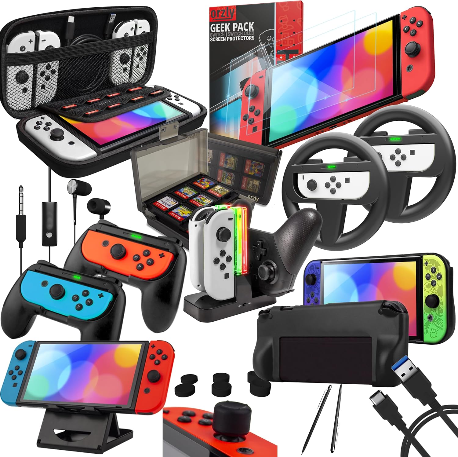 Orzly Accessory Bundle Kit designed for Nintendo s...