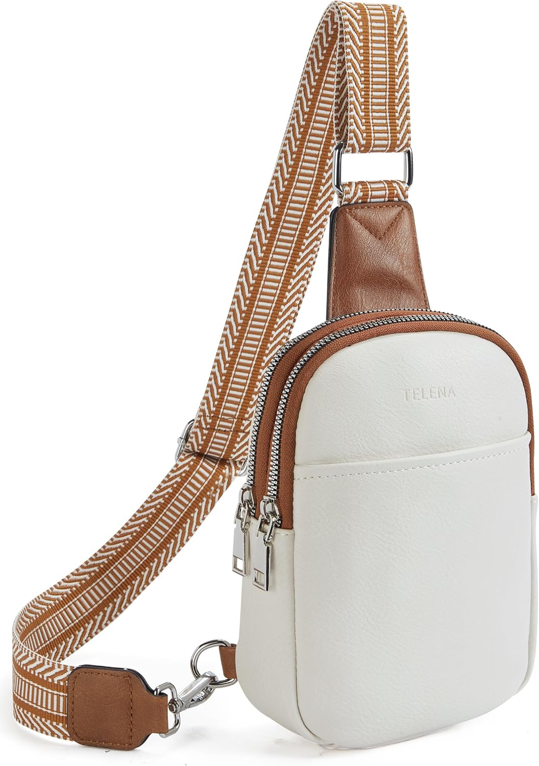 Telena Small Sling Bag for Women Vegan Leather Fashionable Fanny Pack Crossbody...