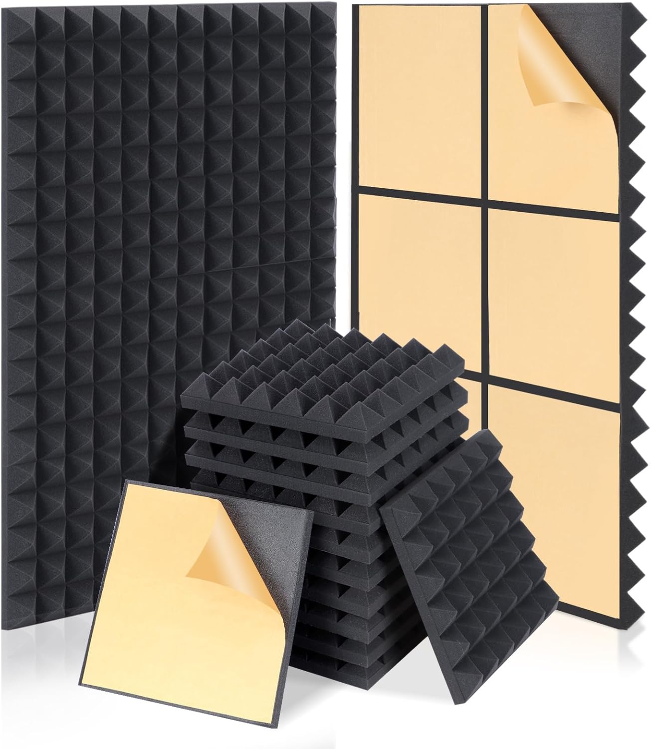 HERTBER-24 Pack sound proofing panels 12x12x2 Inch...