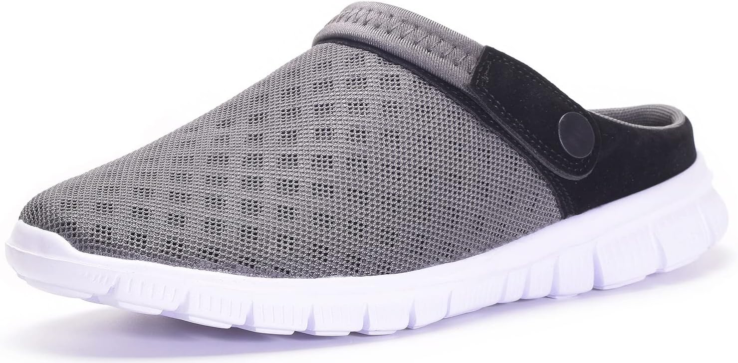 Mens Womens Clogs Garden Shoes Breathable Mesh Slippers Beach Sandals Outdoor Sp...