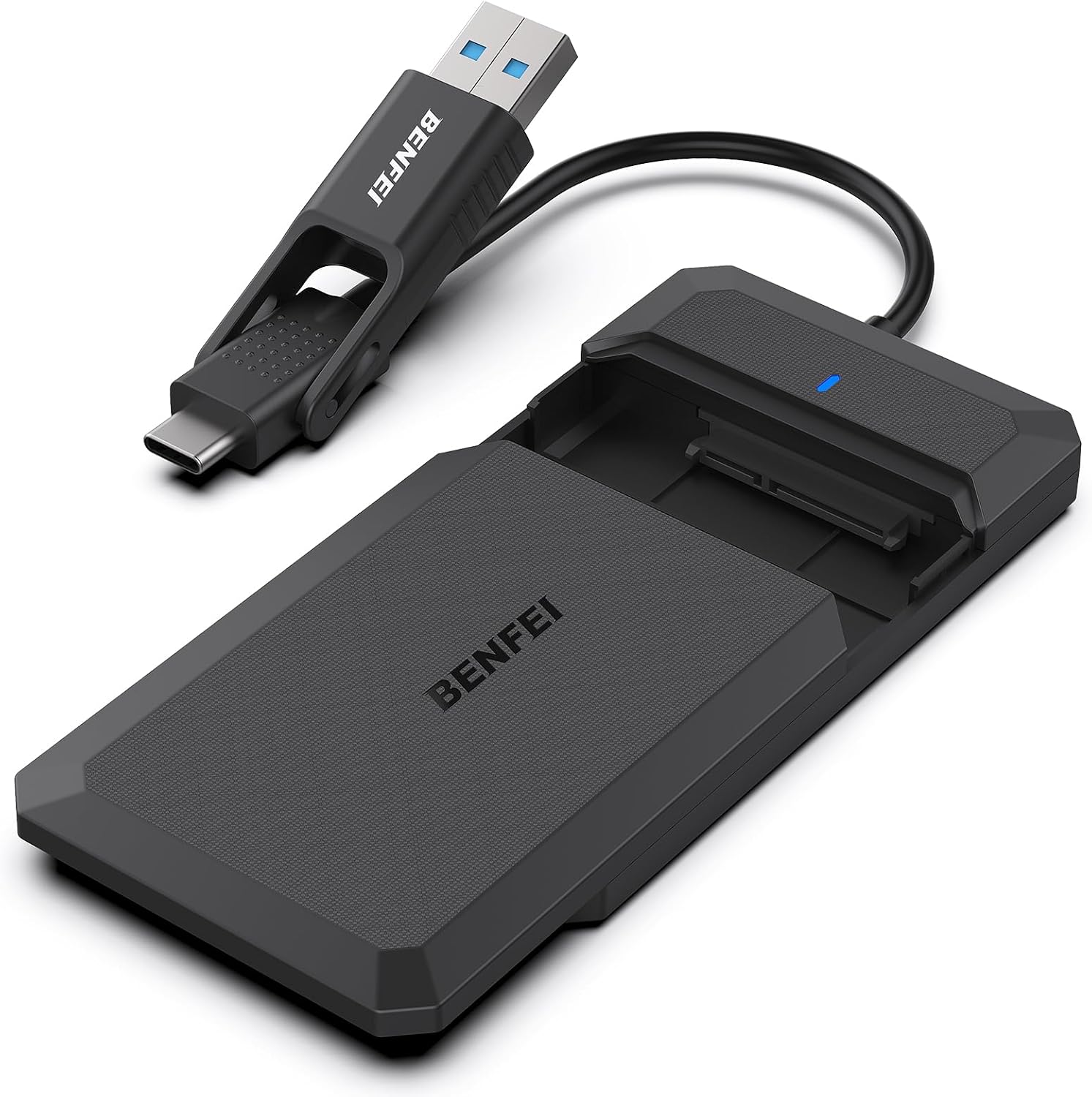 BENFEI 2.5 Inch SATA to USB Tool Free External Hard Drive Enclosure, USB Type-C/...