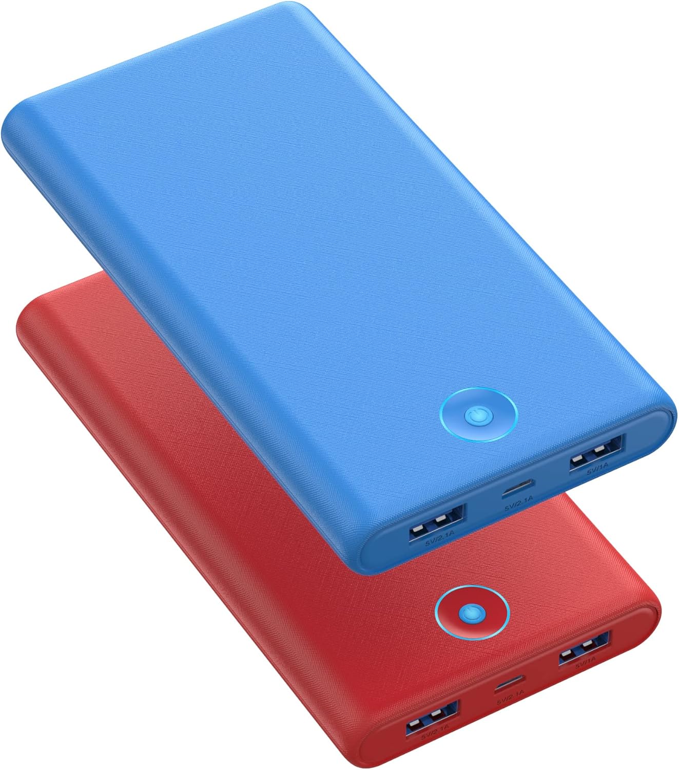 Portable Charger, 2-Pack 20000mAh Power Bank Ultra Slim Fast Charging External B...