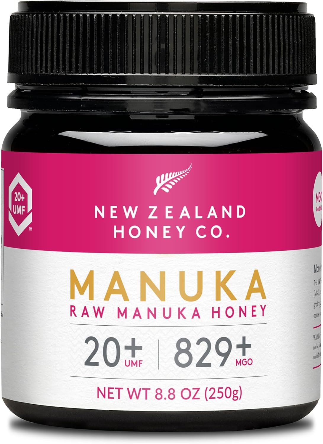 New Zealand Honey Co. Raw Manuka Honey UMF 20+ / MGO 829+ | 250g