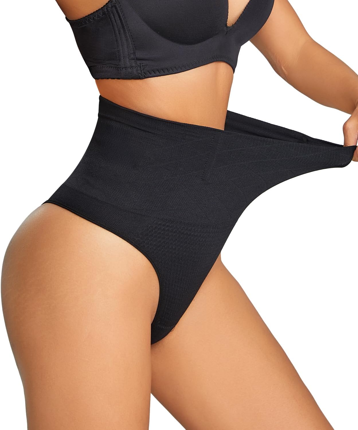 Dulchany Thong Shapewear Tummy Control Underwear for Women High Waist Thong Pant...