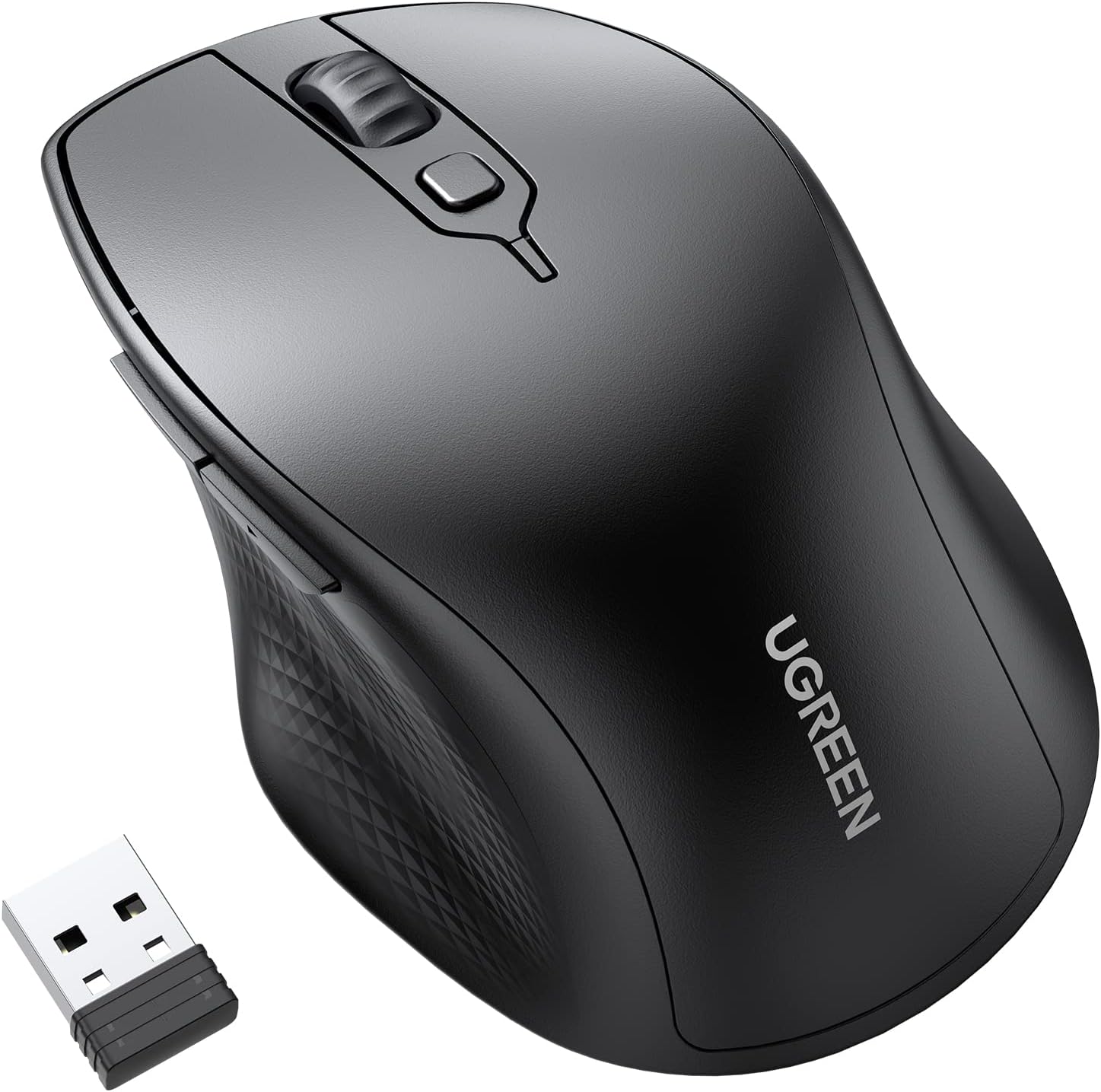 UGREEN Wireless Mouse, Ergonomic Bluetooth 5.0 Mouse for Laptop, 2.4G Cordless M...