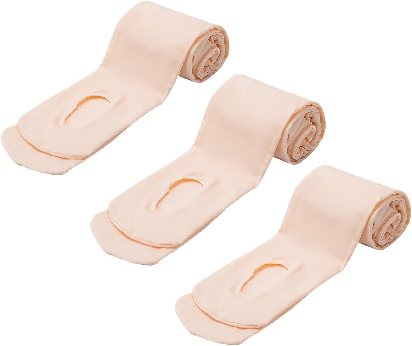 MANZI 3 Pairs 40 Denier Dance Tights Girls Womens Convertible Stretch Transition...