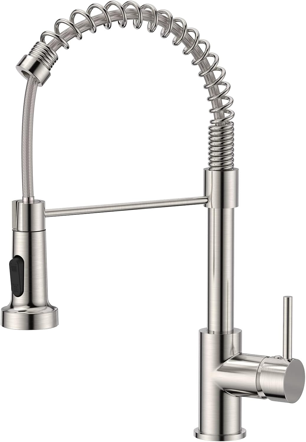 FORIOUS Kitchen Tap, Spring Kitchen Sink Mixer Taps, Commercial Faucet Single Ha...