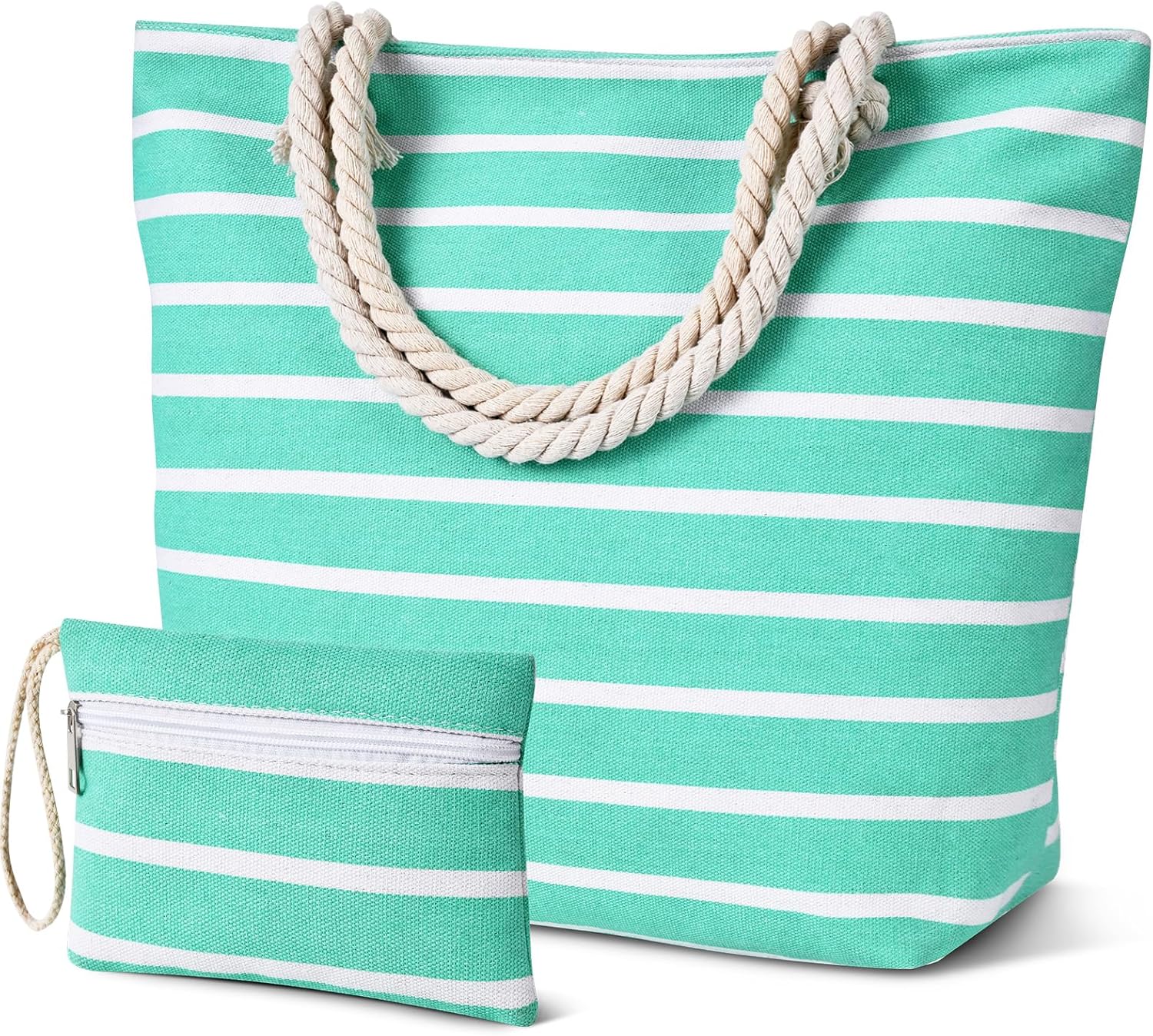 Tavaleu Beach Bags for Women - Large Beach Bag with Zipper Waterproof Sandproof,...