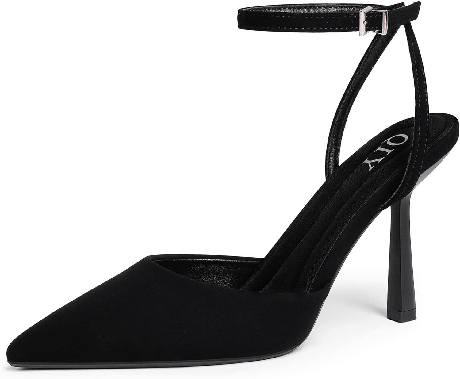 Closed Toe Ankle Strap Heels Women Pumps Pointed Toe Heeled Sandals for Women St...