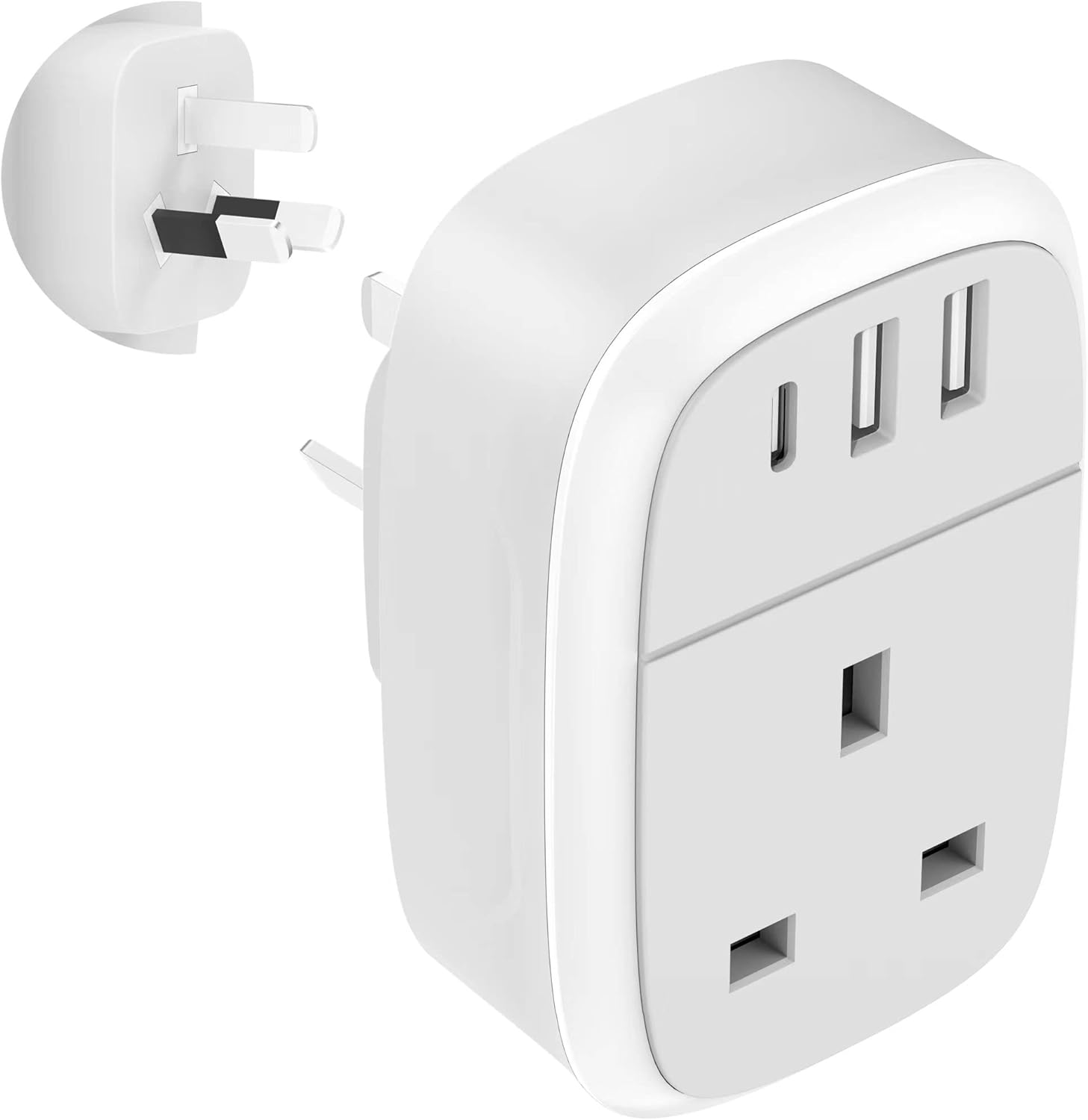 UK to Australia Plug Adapter, Australian China Travel Adaptor 32W USB C Fast Cha...