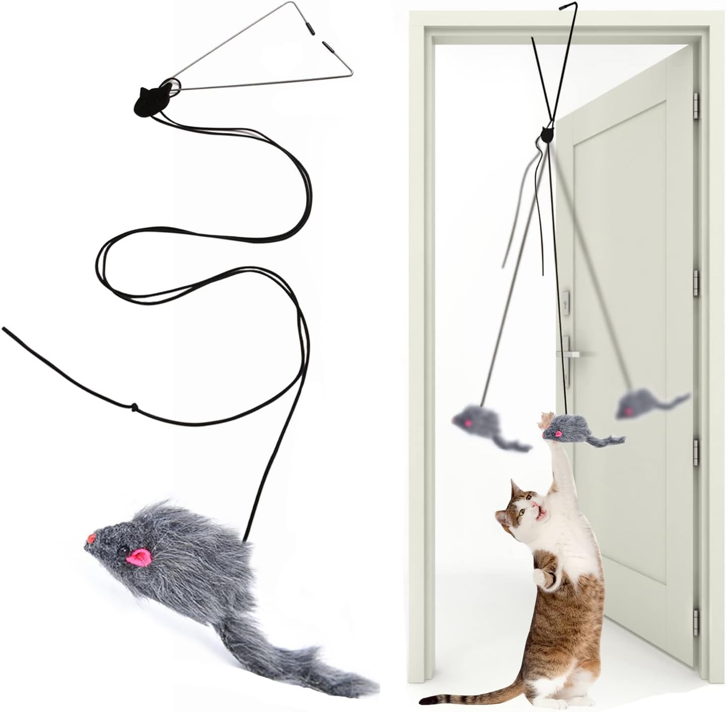 Kalimdor Interactive Cat Feather Toys,Retractable...