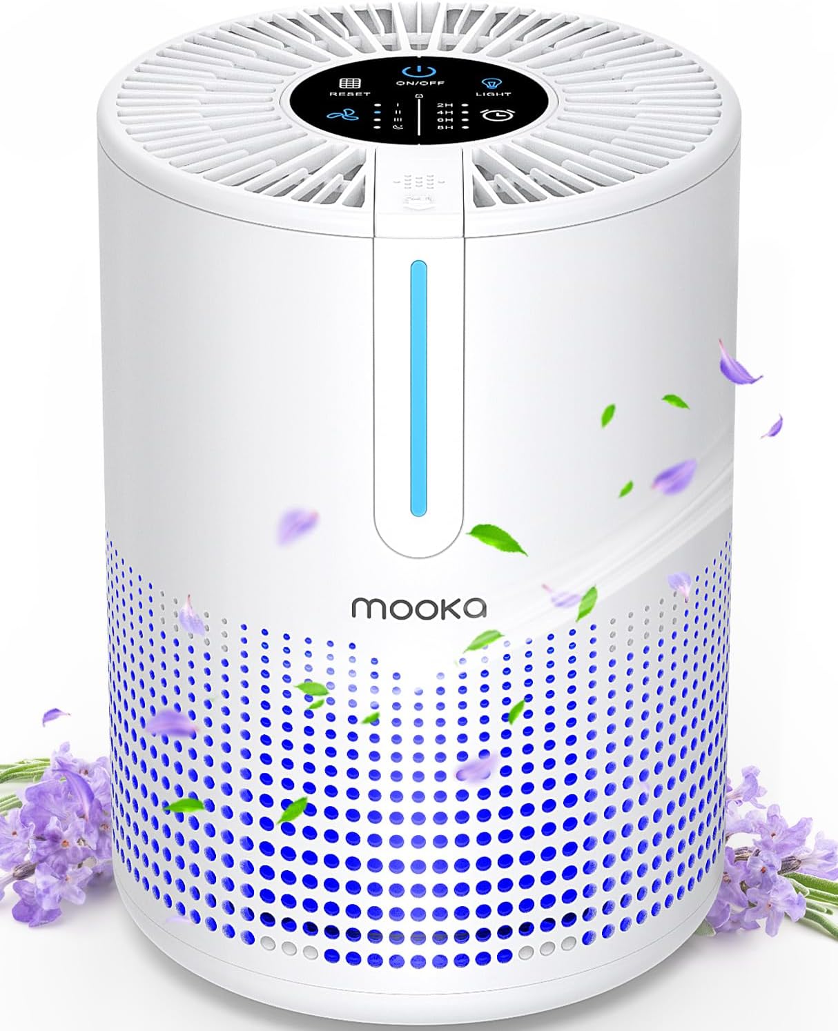Air Purifiers for Bedroom Home 430 Sq.Ft, MOOKA H13 HEPA Filter Small Portable A...