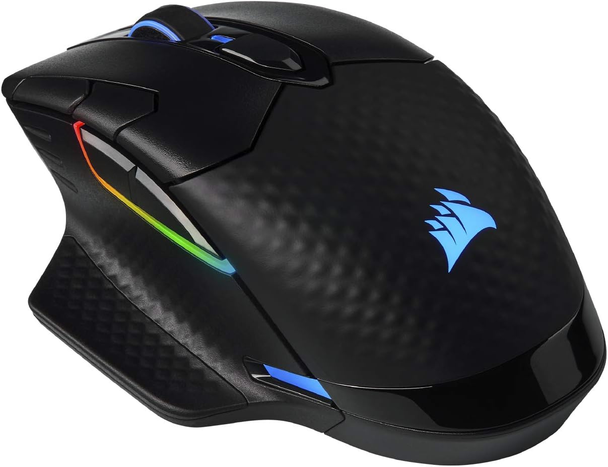 CORSAIR DARK CORE RGB PRO SE Wireless FPS/MOBA Gaming Mouse with Qi Wireless Cha...