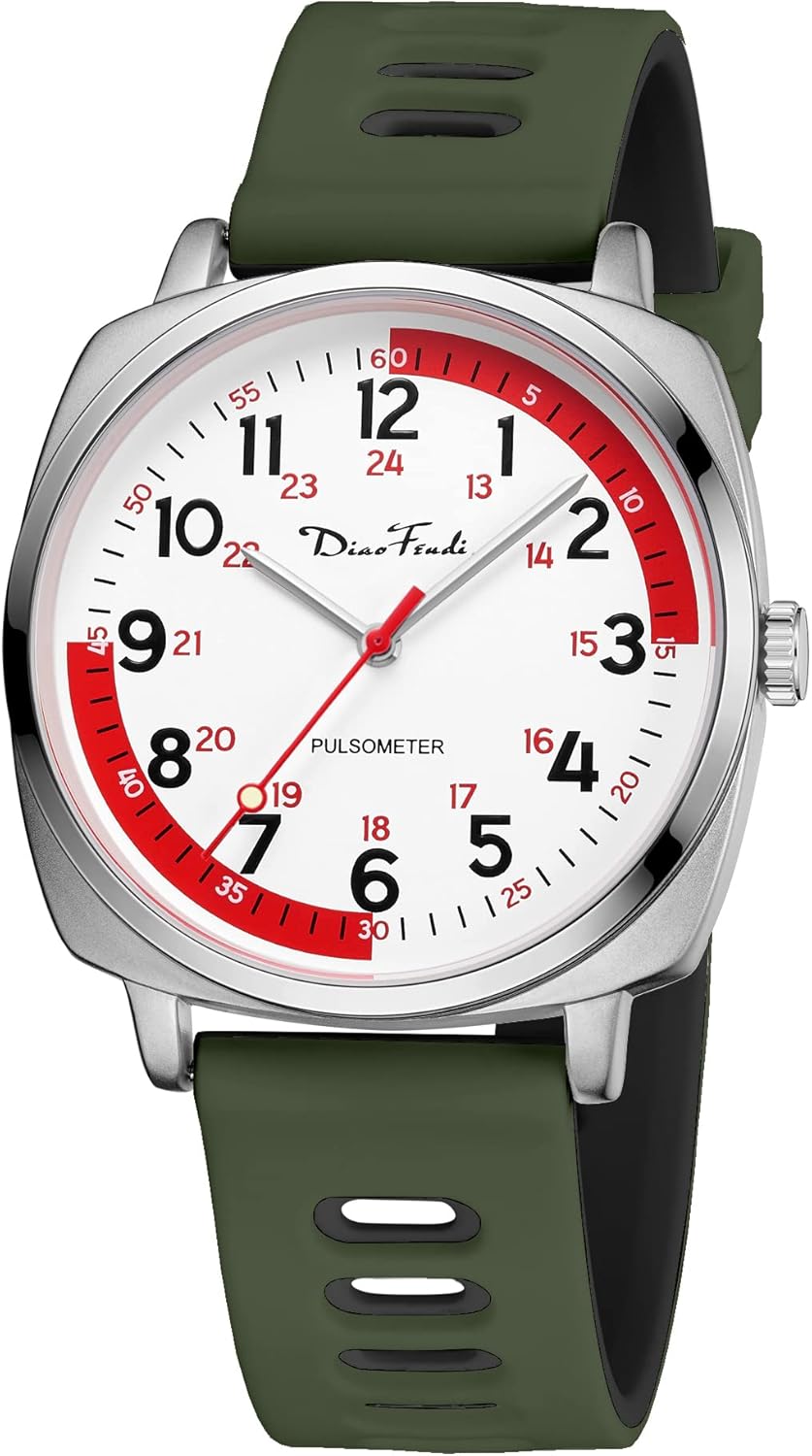 Diaofendi Waterproof Nurse Watch for Medical Professionals,Women Men, 24 Hour wi...