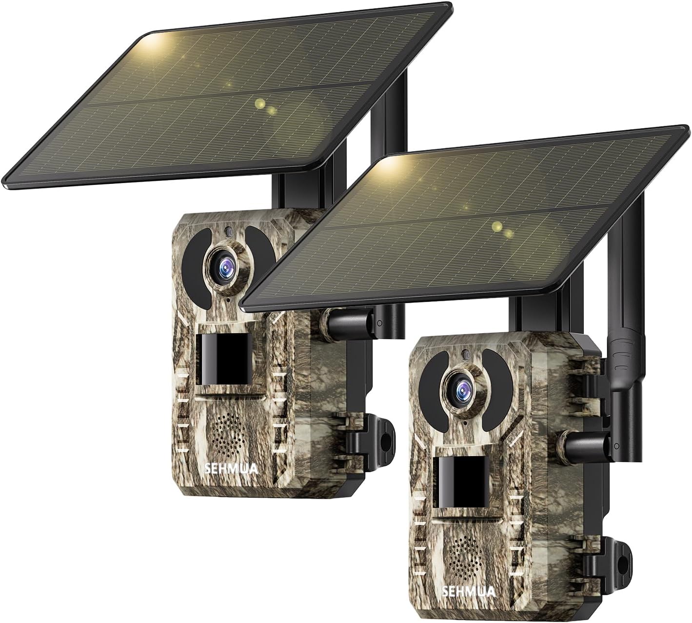 SEHMUA 4G LTE Cellular Trail Cameras with Live Streaming, Solar Game Cameras Inc...