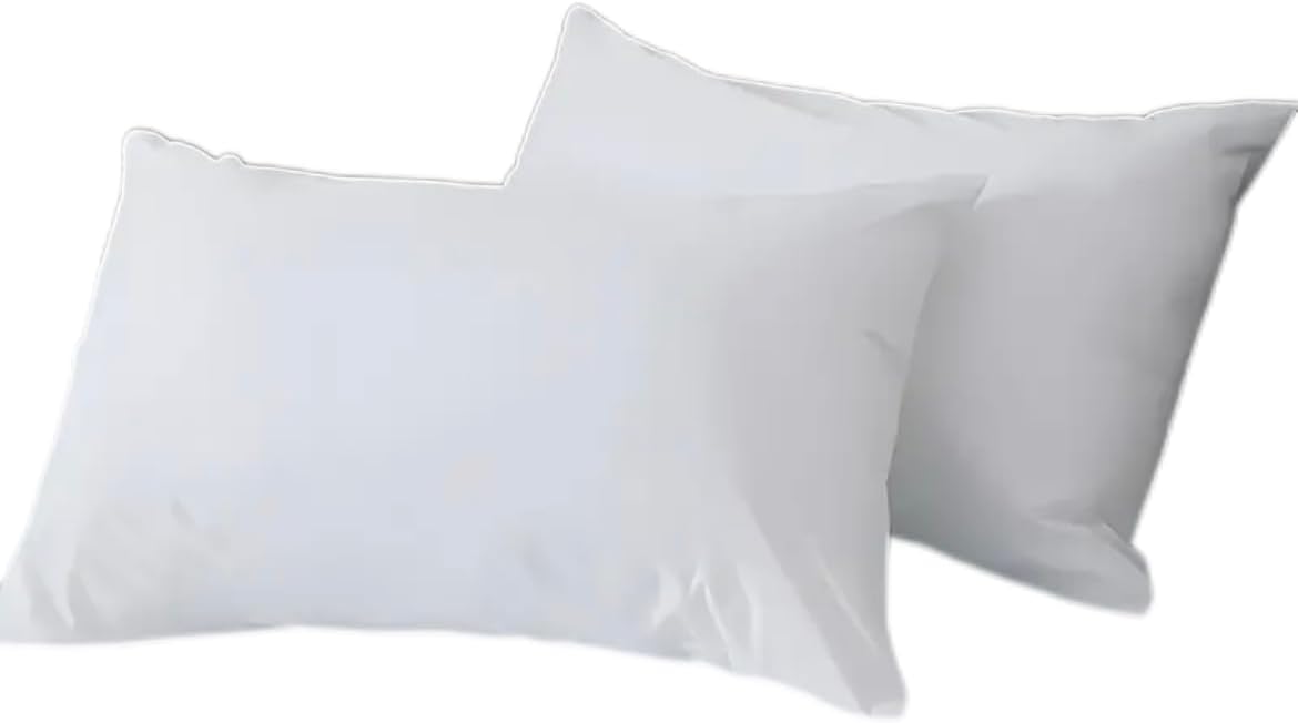 12 x 20 Throw Pillow Insert - Pack of 2 White, Down Alternative Pillow Inserts f...