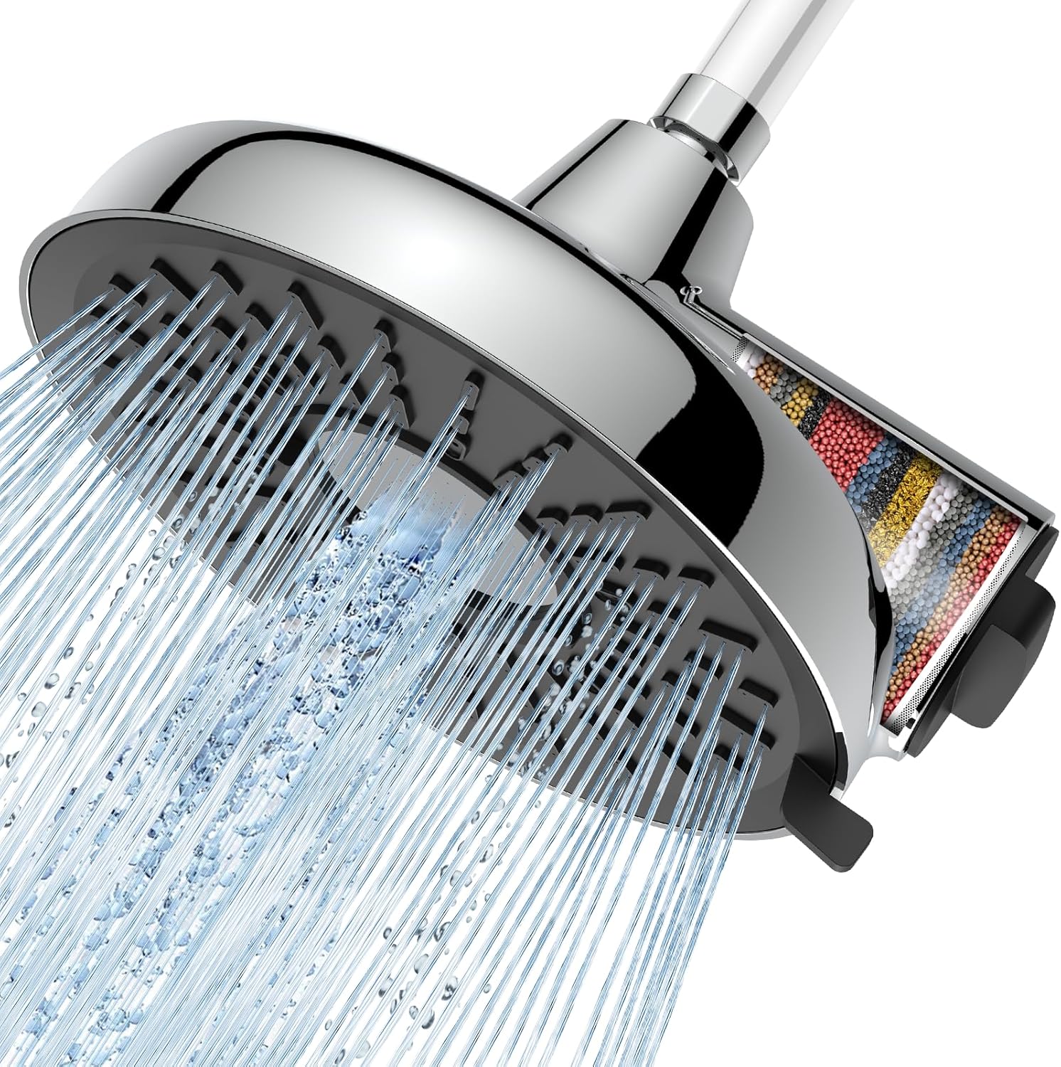 Filtered Shower Head - 8 Inches High Pressure Fixed Rain Showerhead with Filter...