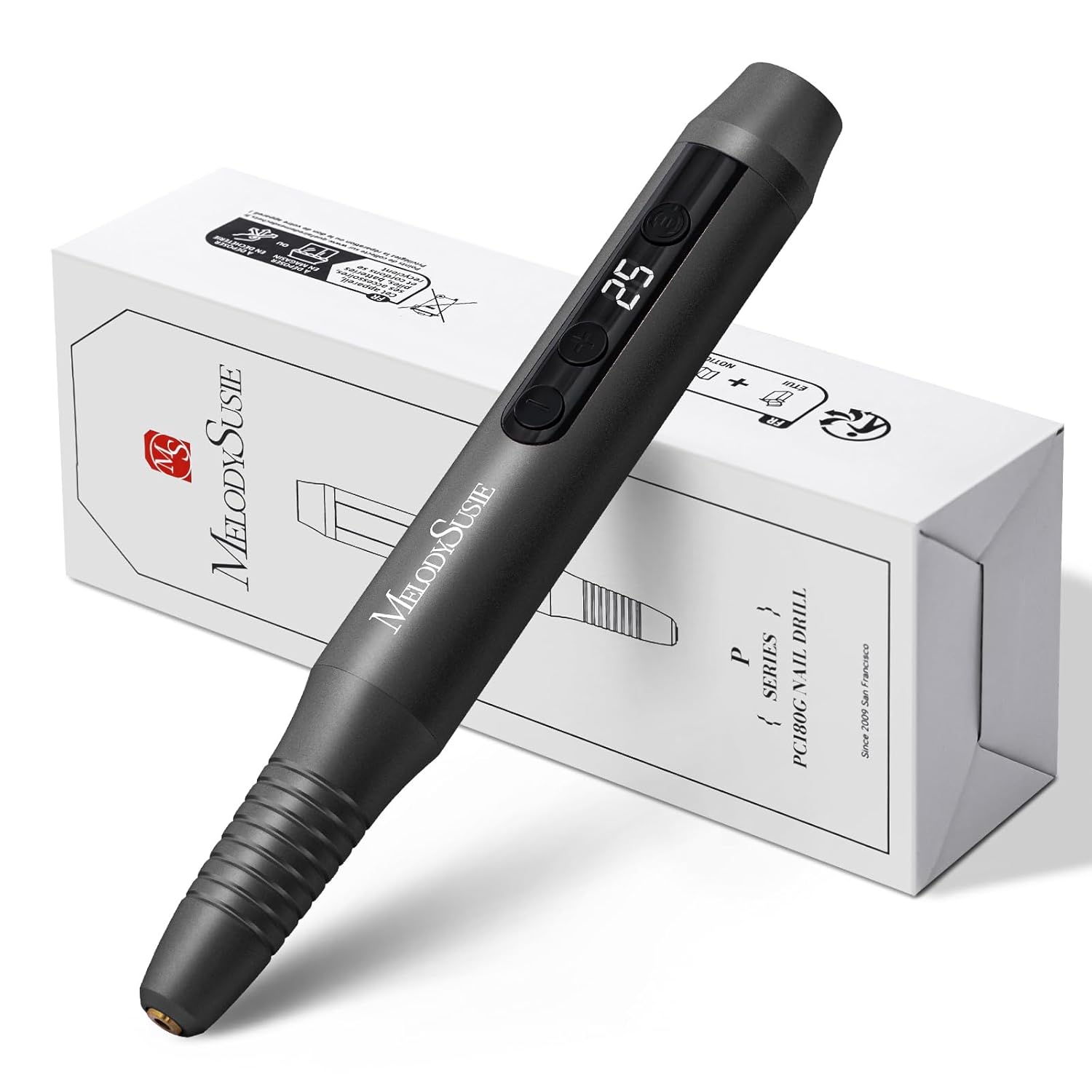 MelodySusie Electric Nail Drill,Cordless Nail File for Acrylic Gel Nails,PC180G...