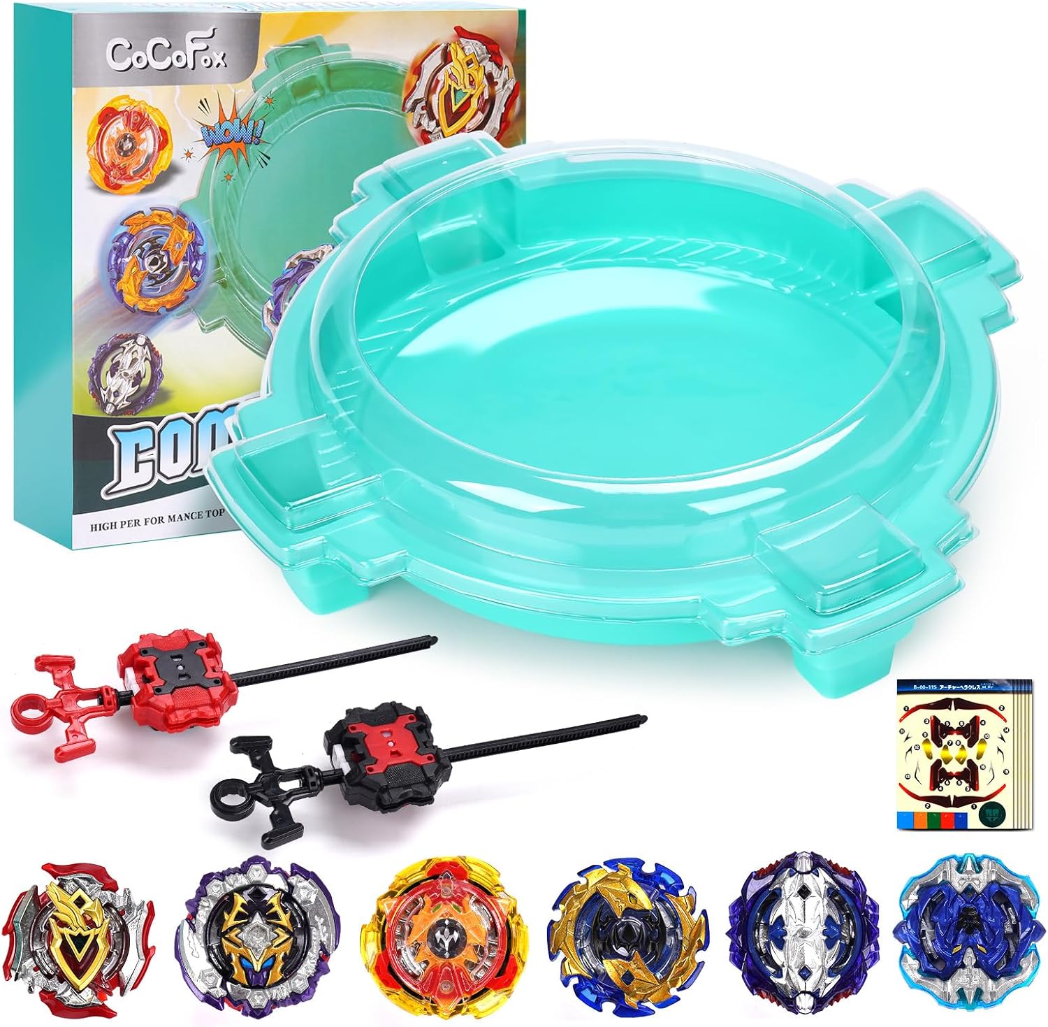 COCOFOX Bey Battling Top Burst Toy Blade Set Game Complete Battle Game Set with...