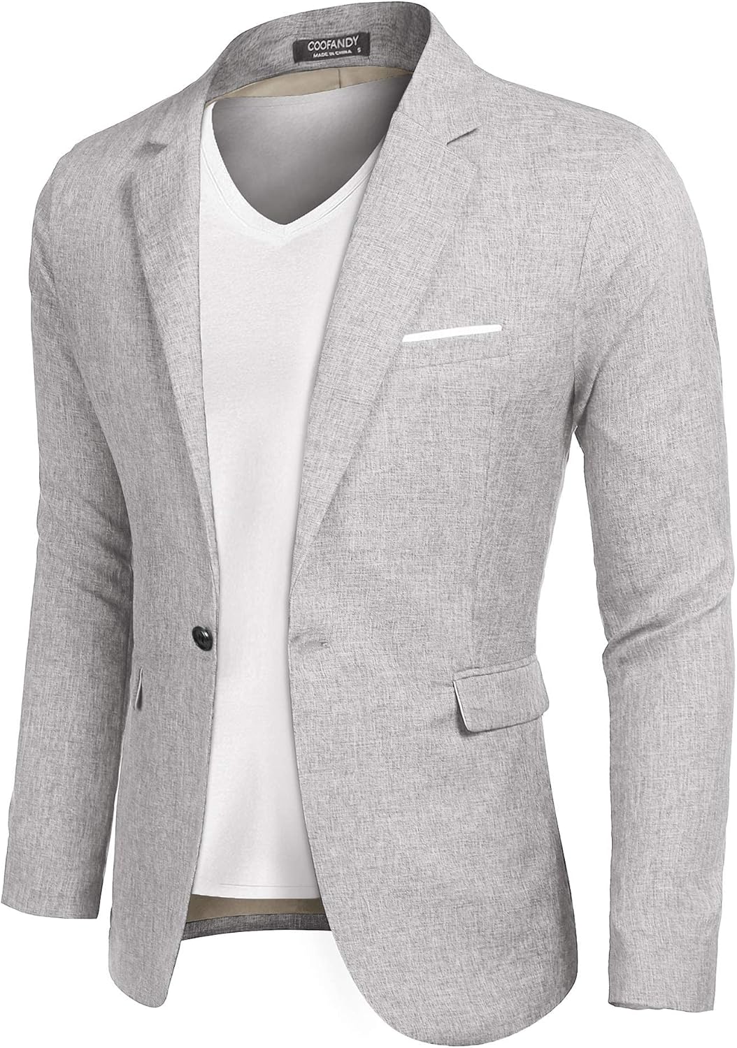 COOFANDY Men's Casual Sports Coats Lightweight Suit Blazer Jackets One Button Ja...