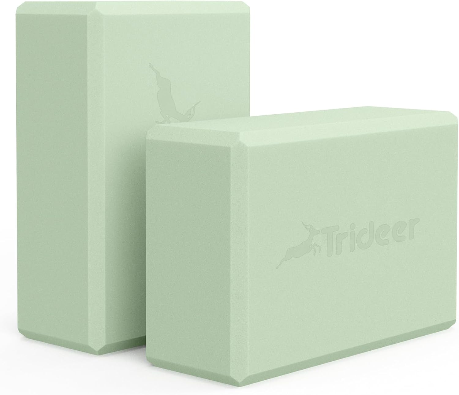 Trideer Yoga Block, Soft Non-Slip Surface Premium Foam Blocks, Supportive, Light...