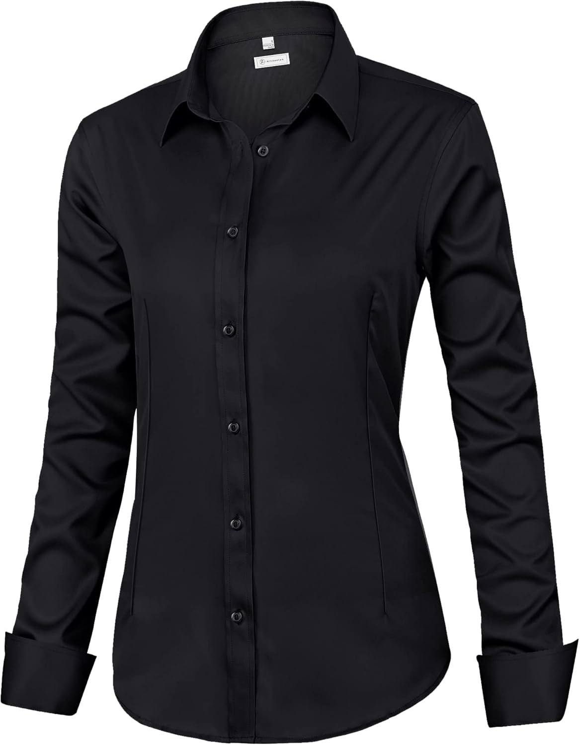 siliteelon Womens Classic-Fit Dress Shirts Long Sleeve Button Down Wrinkle-Free...