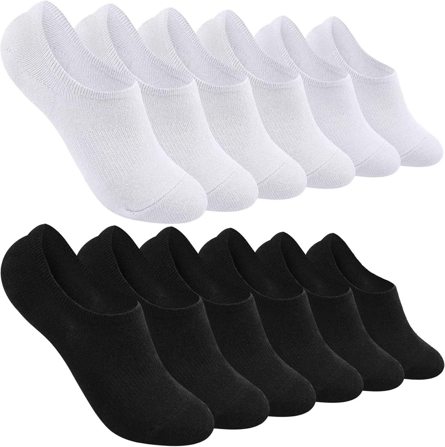 No Show Socks Womens Low Ankle Socks for Sneakers Footies Athletic Anti-slip Inv...