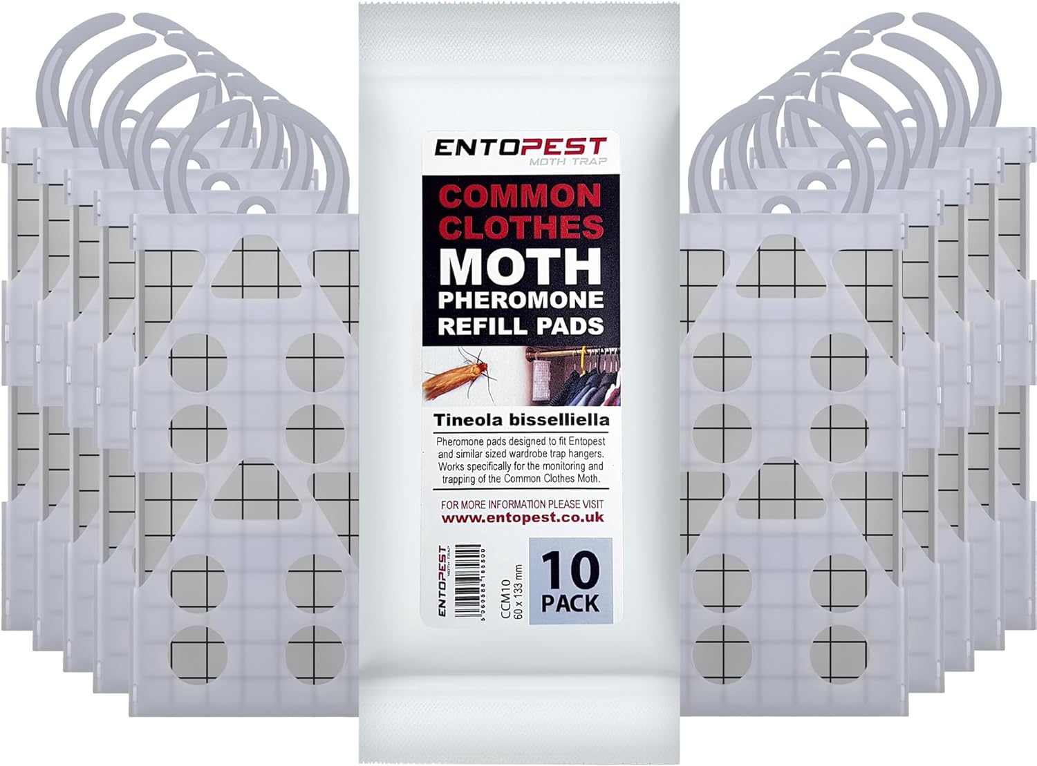 ENTOPEST -10 PACK Moth Killer Traps Kit | Premium Clothes Moth Traps | Moth Repe...